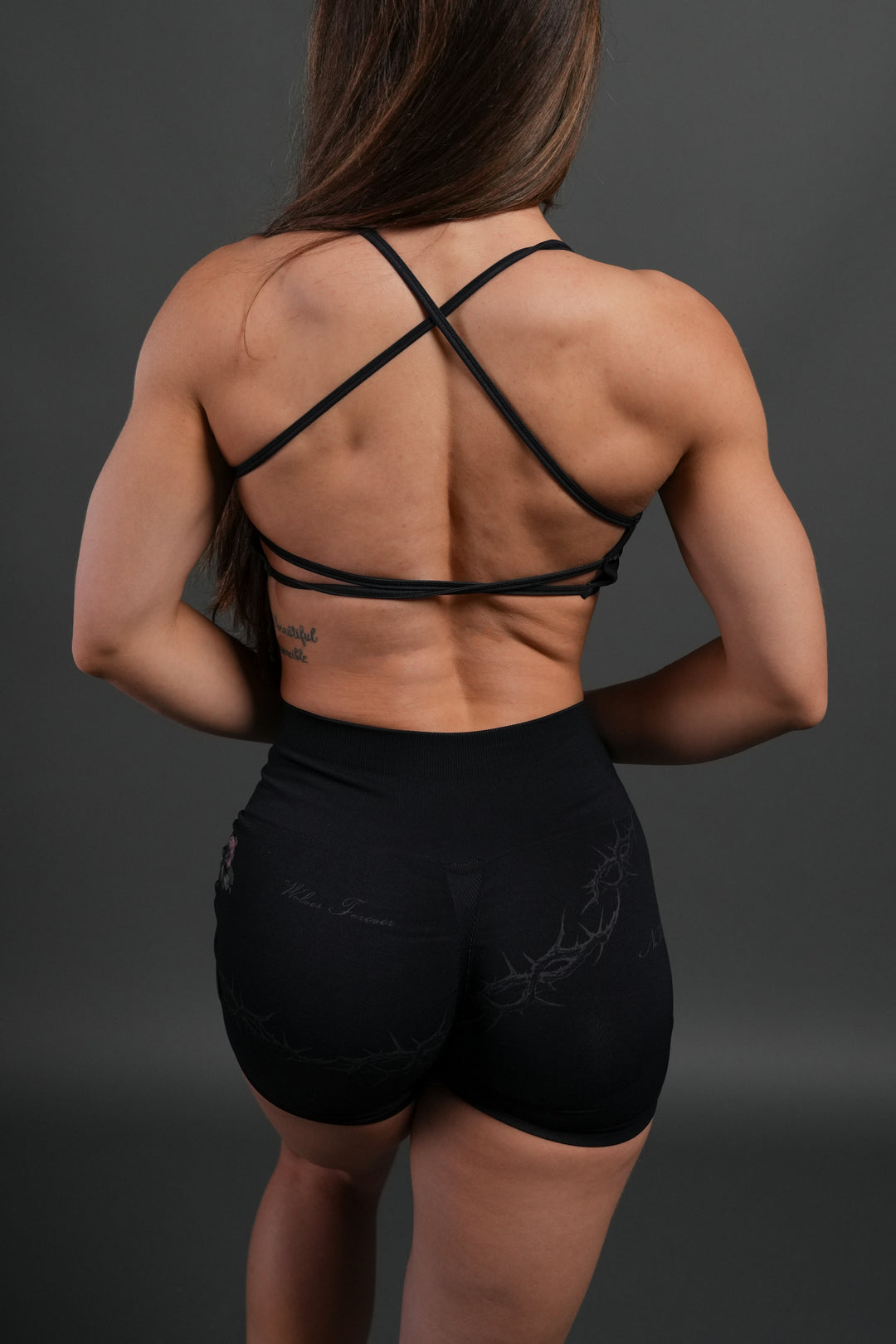Rose Thorn "Layla" Soft Seamless Bra in Black Rose Thorn