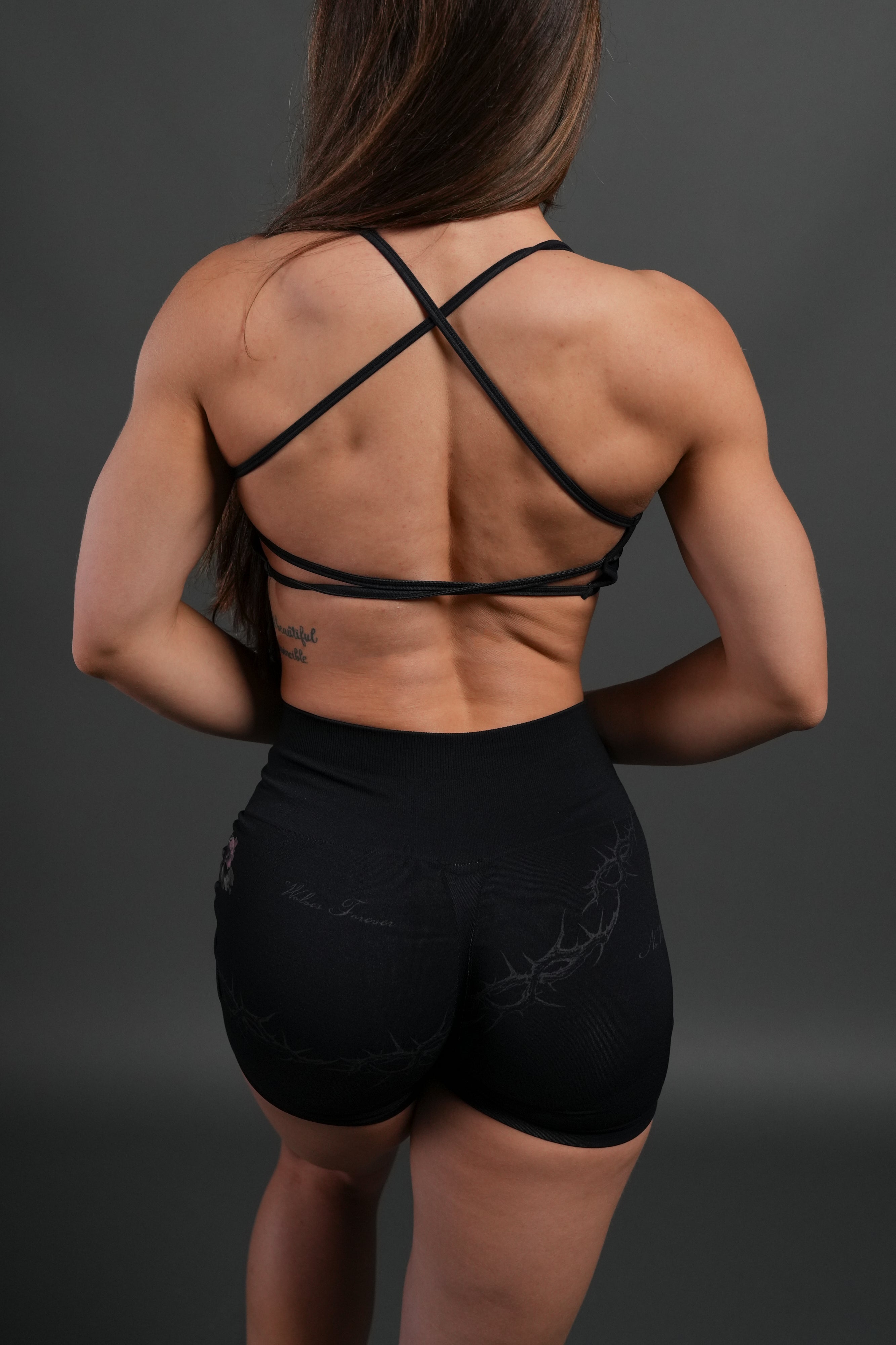 Rose Thorn "Layla" Soft Seamless Bra in Black Rose Thorn