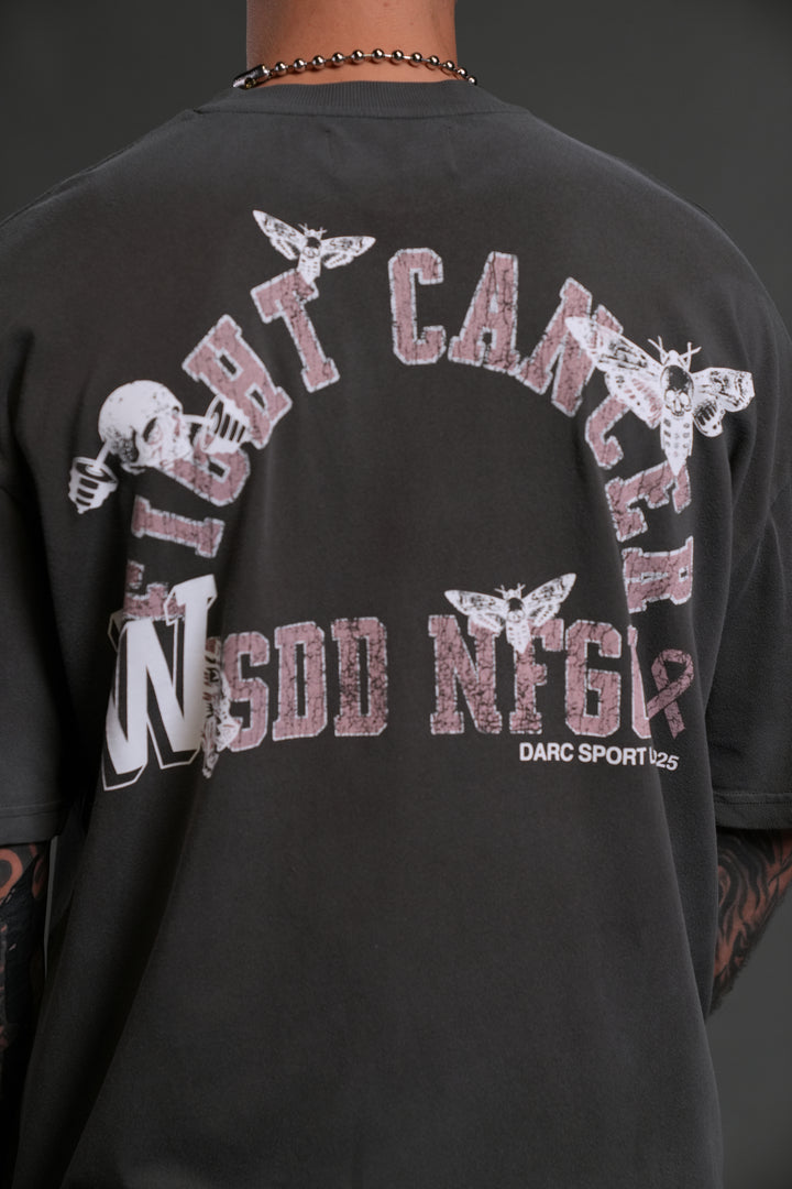 Fight Cancer 2025 "Premium" Oversized Tee in Wolf Gray/Pink Drift Wash