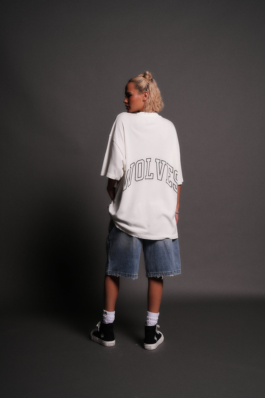 Enraged "Premium" Oversized Tee in Cream