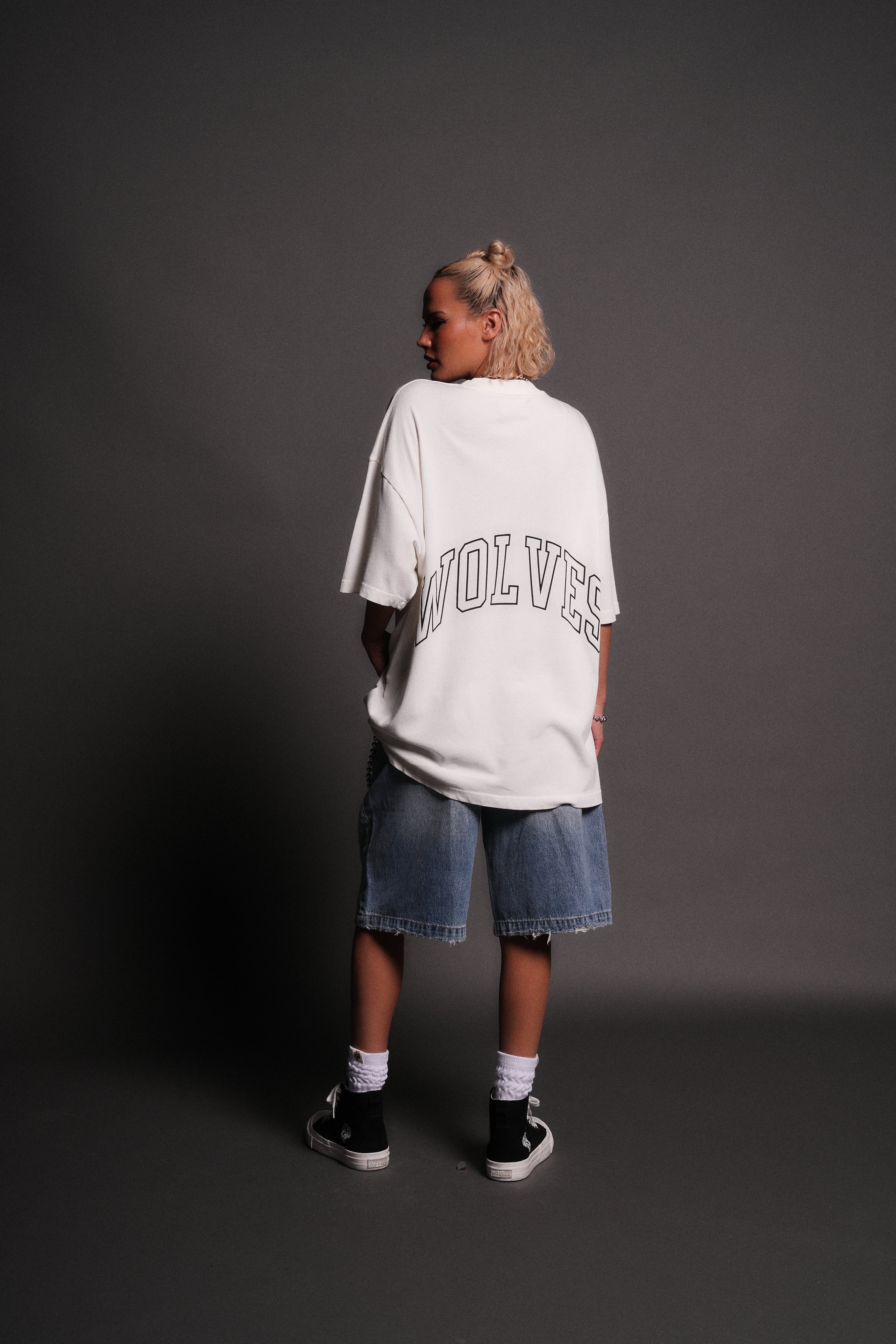Enraged "Premium" Oversized Tee in Cream
