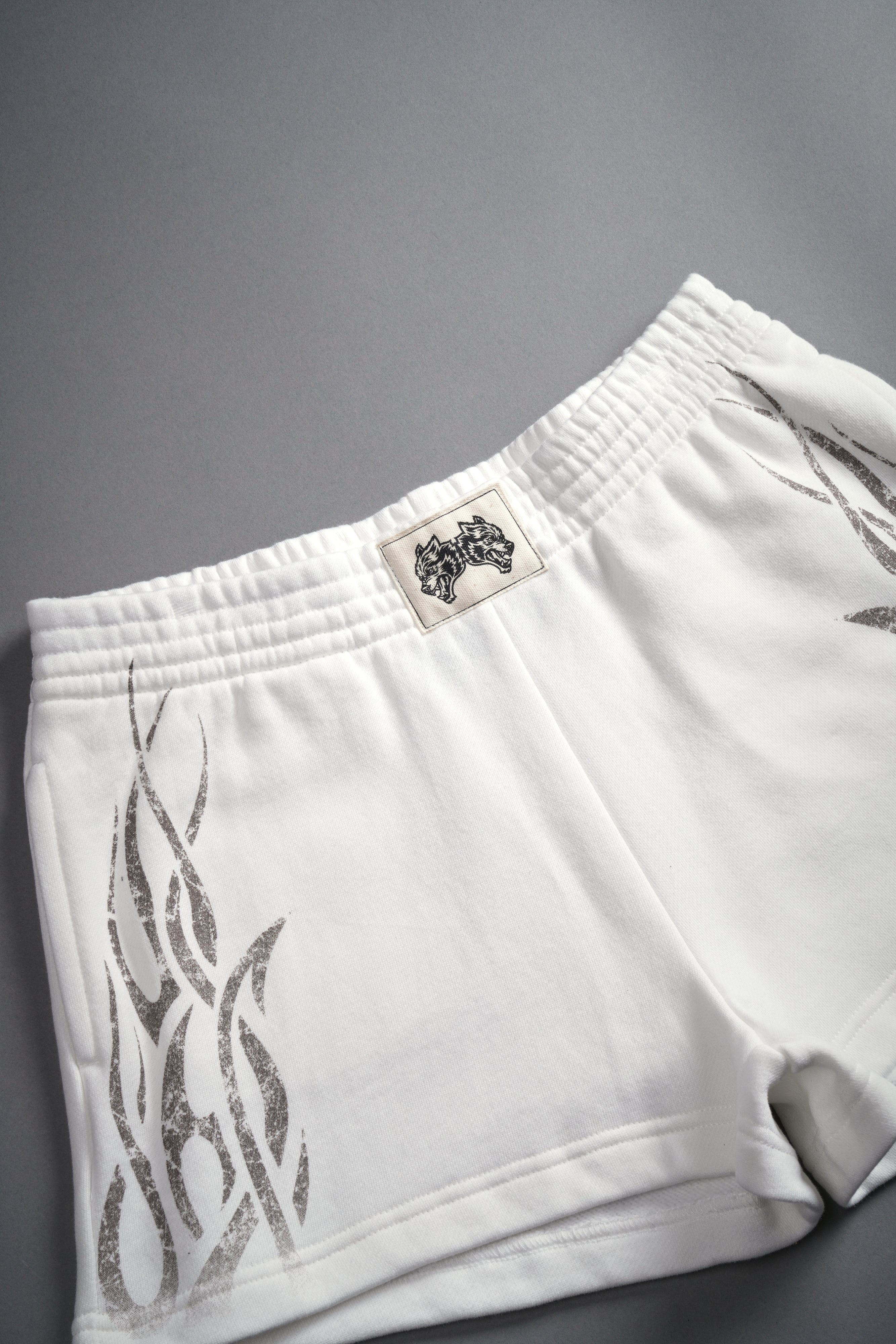 Finite Flame Ellie Sweat Shorts in Cream
