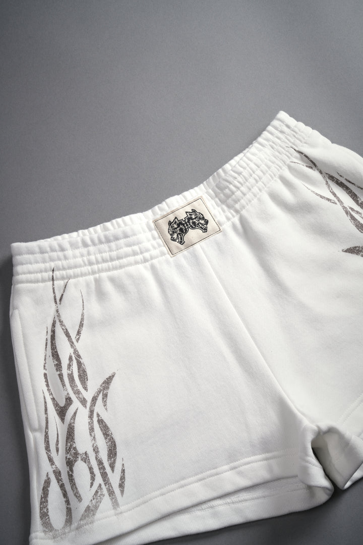 Finite Flame Ellie Sweat Shorts in Cream