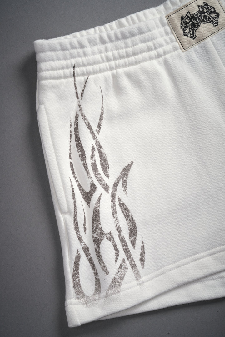Finite Flame Ellie Sweat Shorts in Cream