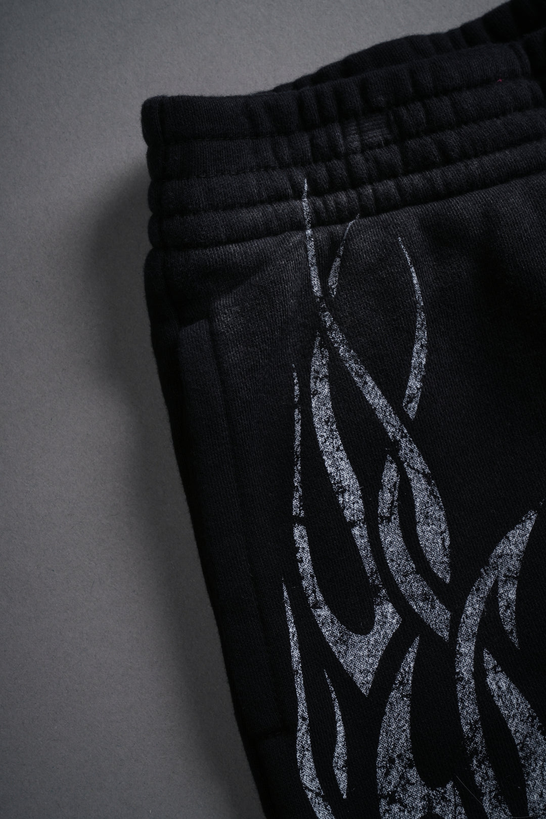 Finite Flame Ellie Sweat Shorts in Black Drift Wash