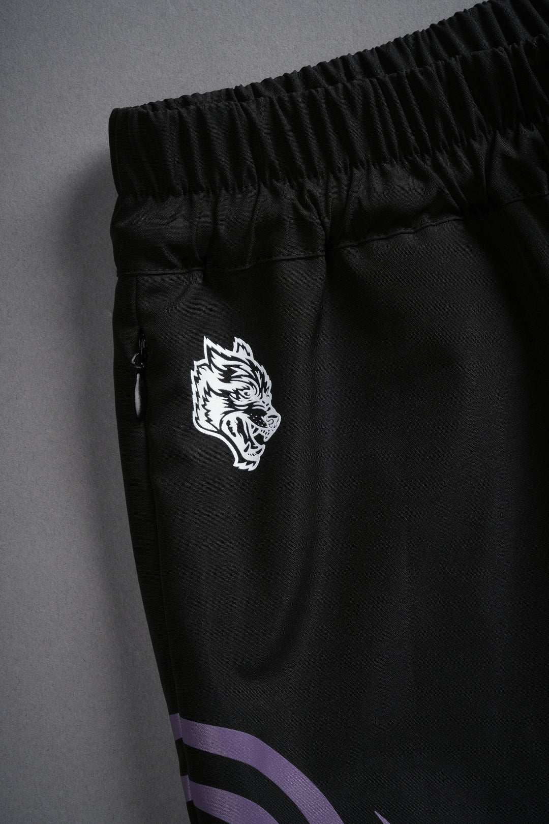 Dual Finite Code She Nadia Track Shorts in Black