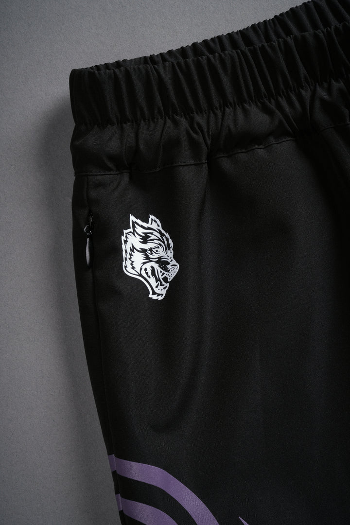 Dual Finite Code She Nadia Track Shorts in Black