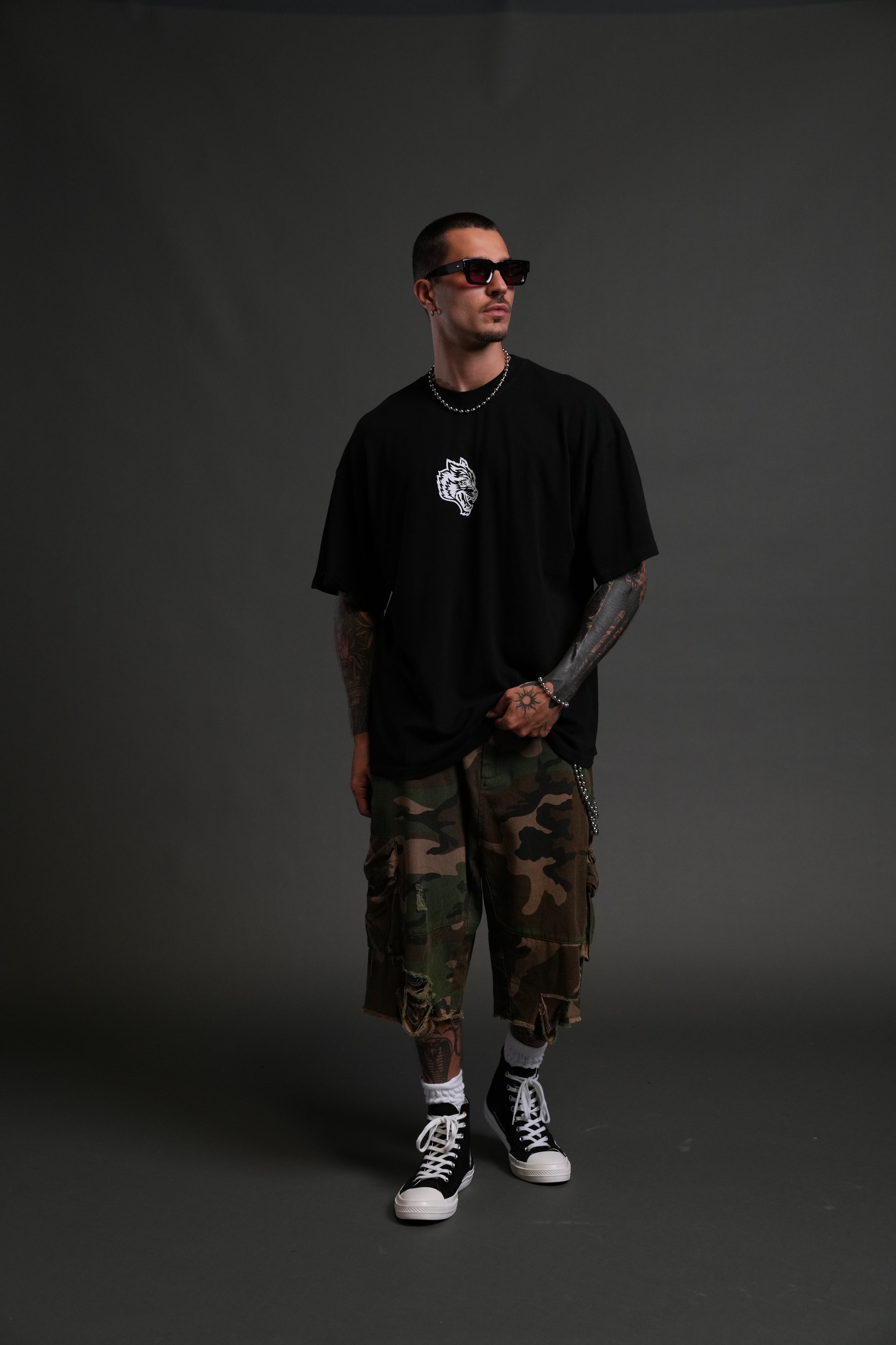 Wolves Club FRVR Unisex "Premium" Oversized Tee in Black