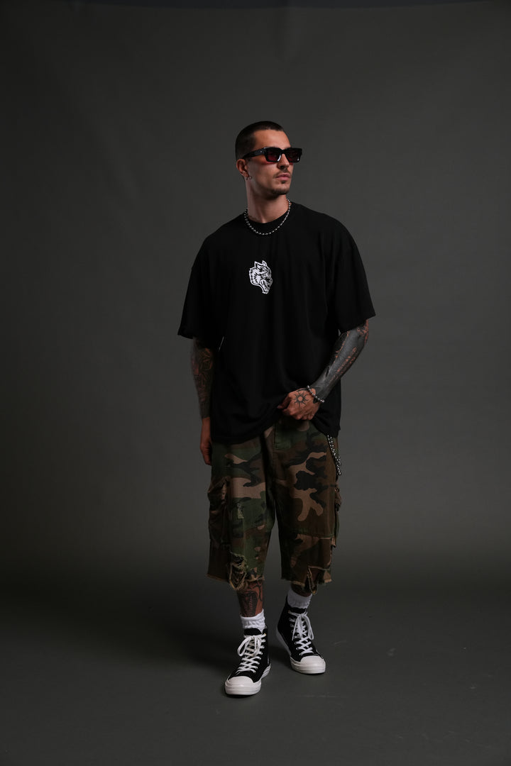 Wolves Club FRVR Unisex "Premium" Oversized Tee in Black