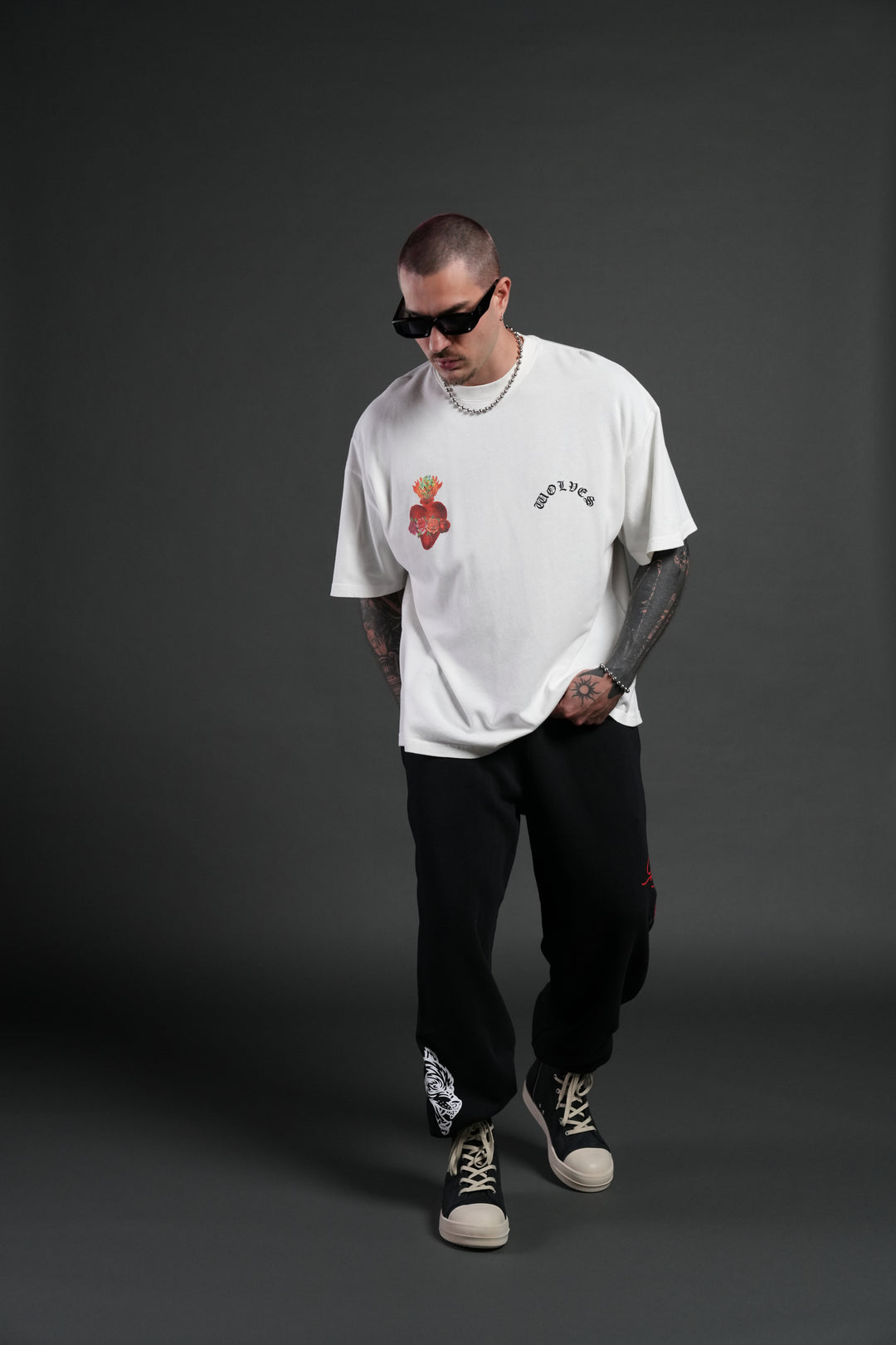 Heart Oath Premium Oversized Tee in Cream