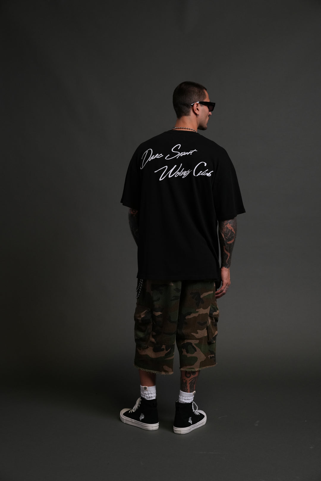 Wolves Club FRVR Unisex "Premium" Oversized Tee in Black