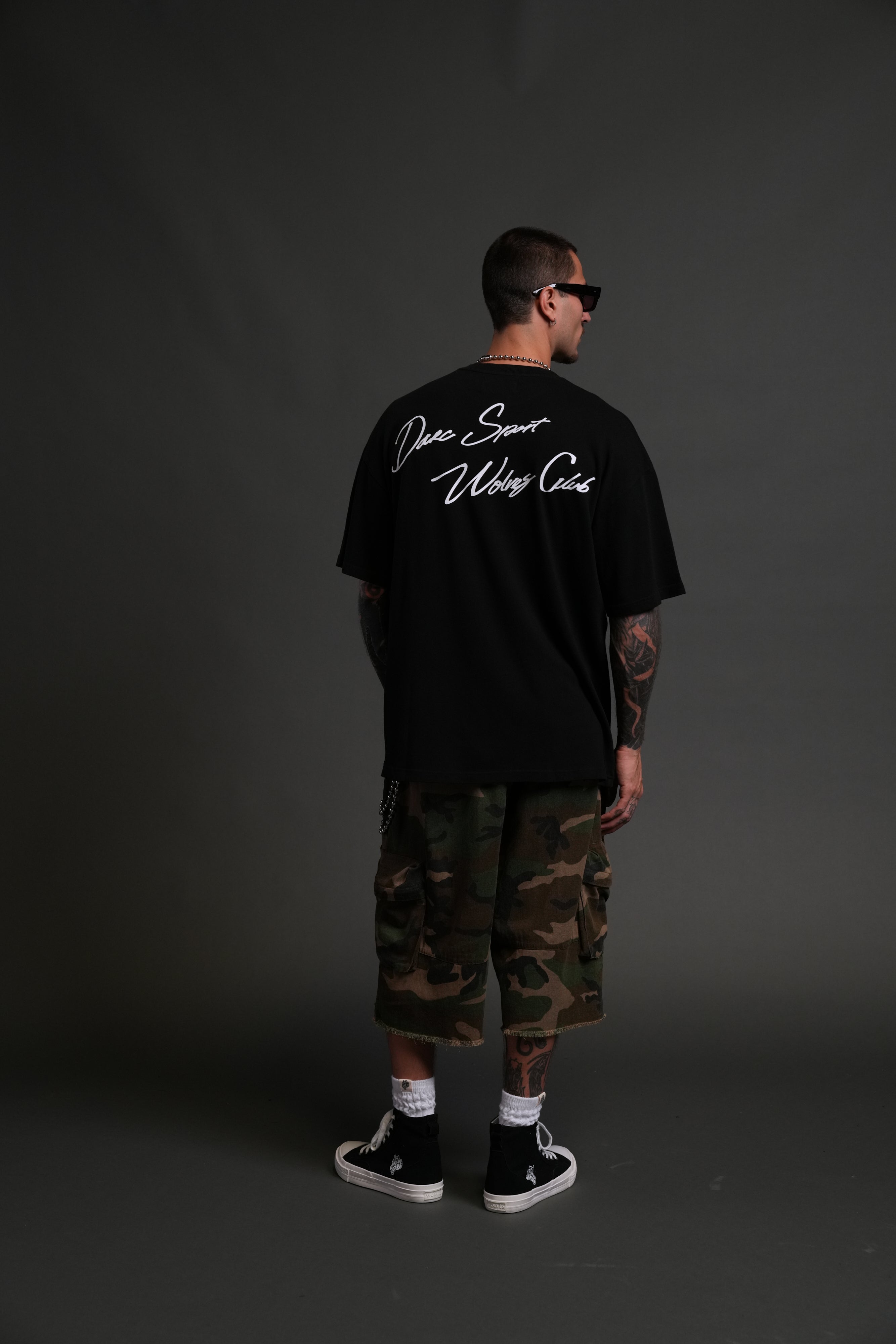 Wolves Club FRVR Unisex "Premium" Oversized Tee in Black