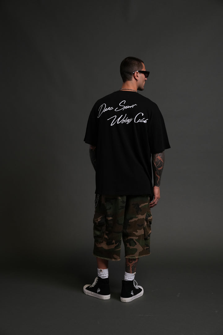Wolves Club FRVR Unisex "Premium" Oversized Tee in Black