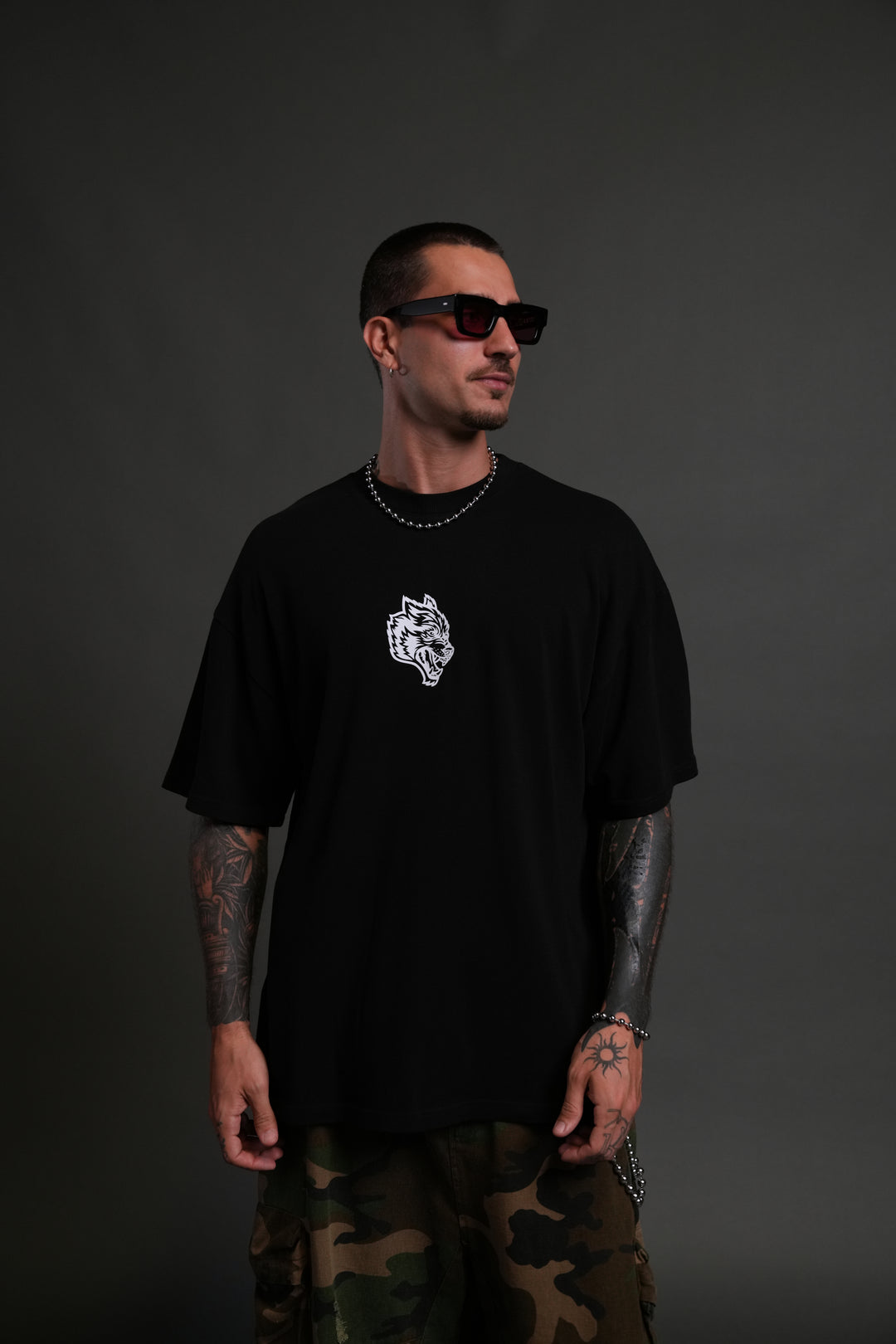 Wolves Club FRVR Unisex "Premium" Oversized Tee in Black
