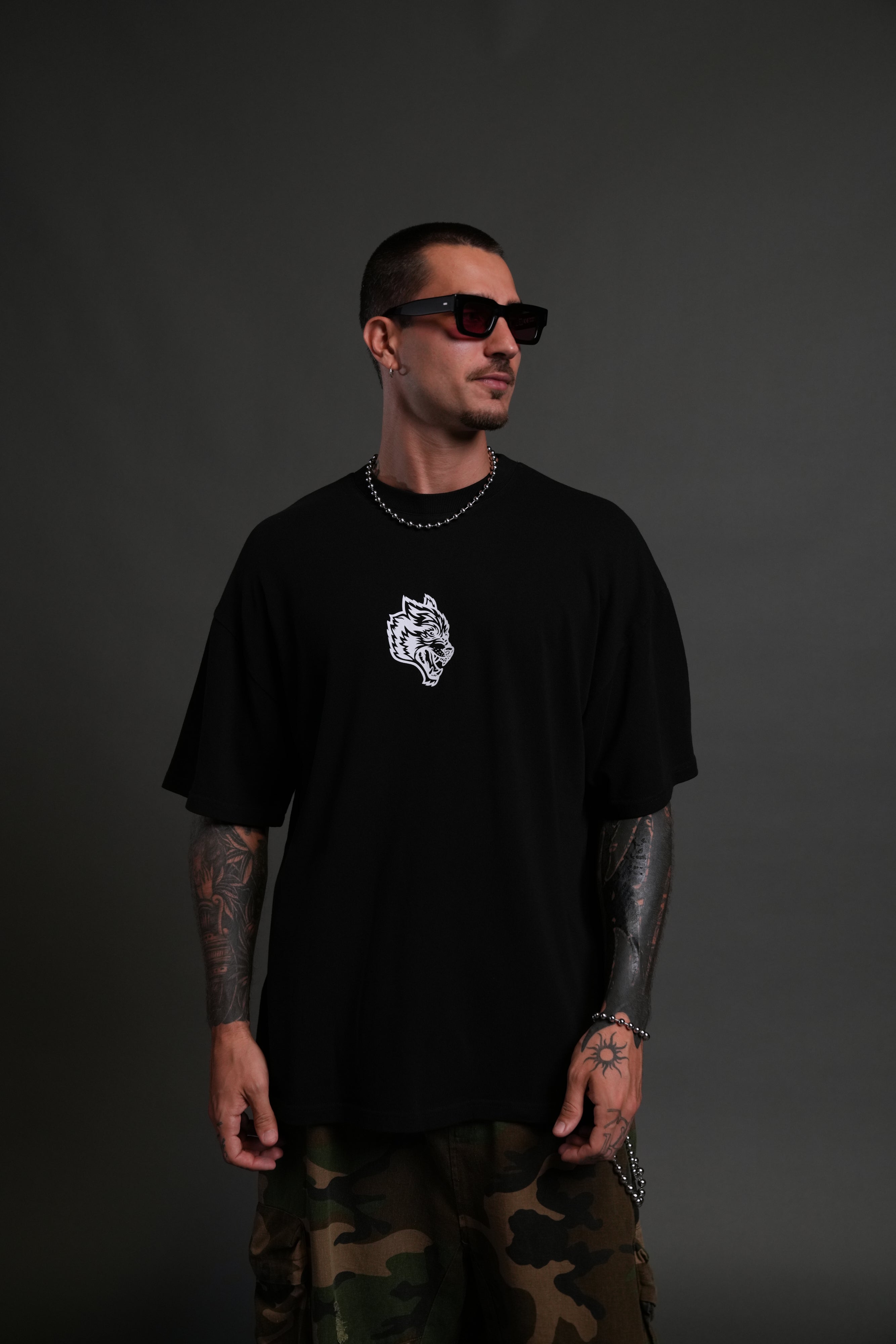 Wolves Club FRVR Unisex "Premium" Oversized Tee in Black