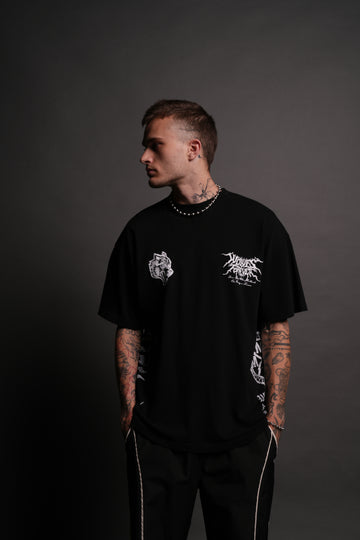 Madara Uchiha "Side By Side" Series Premium Tee in Black