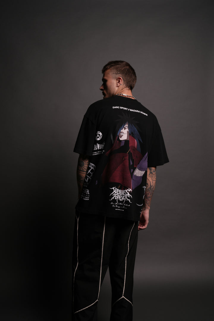 Madara Uchiha "Side By Side" Series Premium Tee in Black