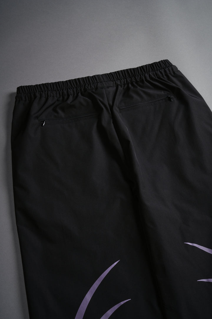Dual Finite Code She Nadia Track Pants in Black/Phantom Purple