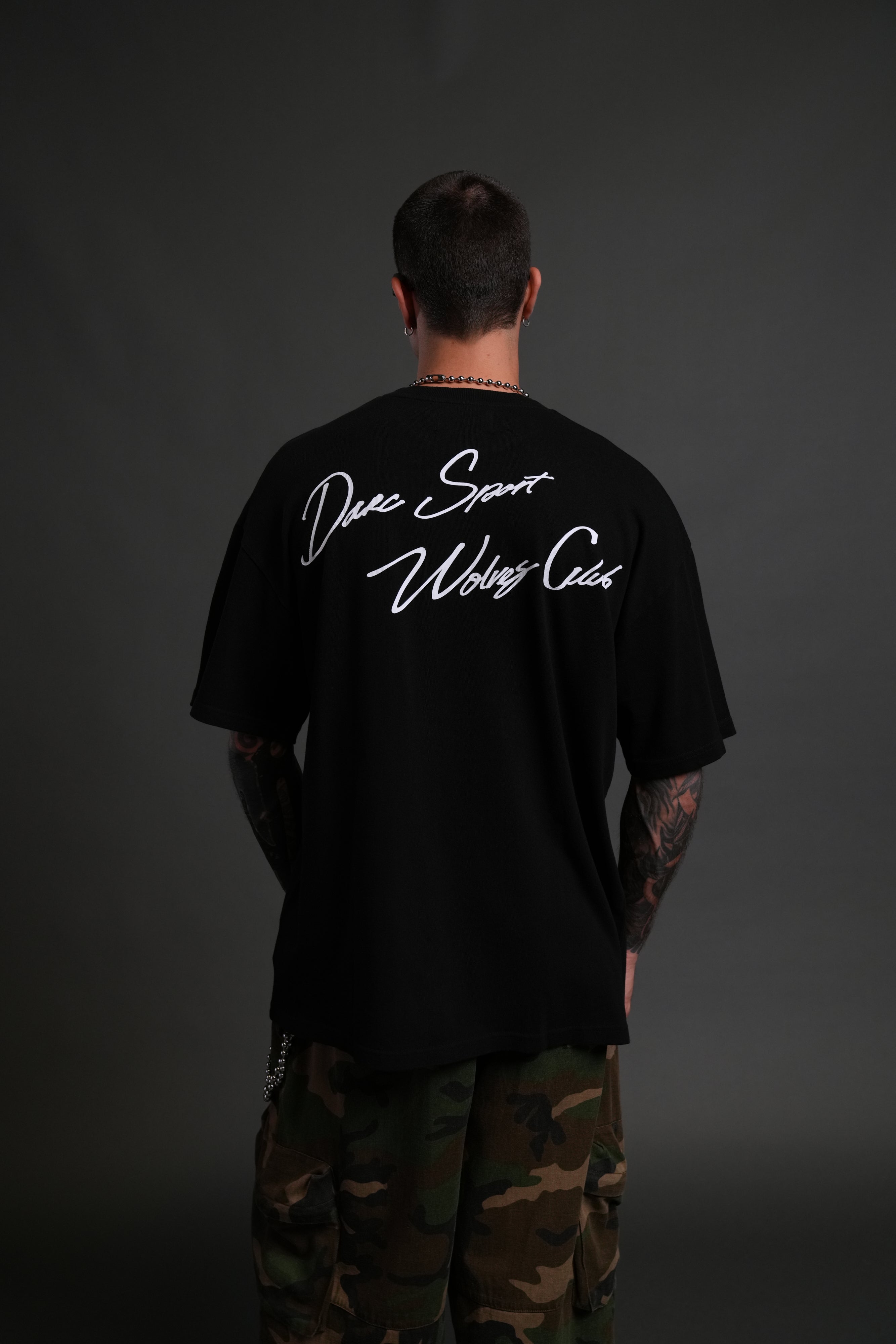 Wolves Club FRVR Unisex "Premium" Oversized Tee in Black