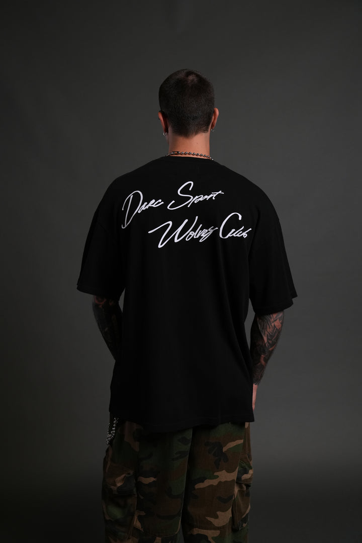 Wolves Club FRVR Unisex "Premium" Oversized Tee in Black