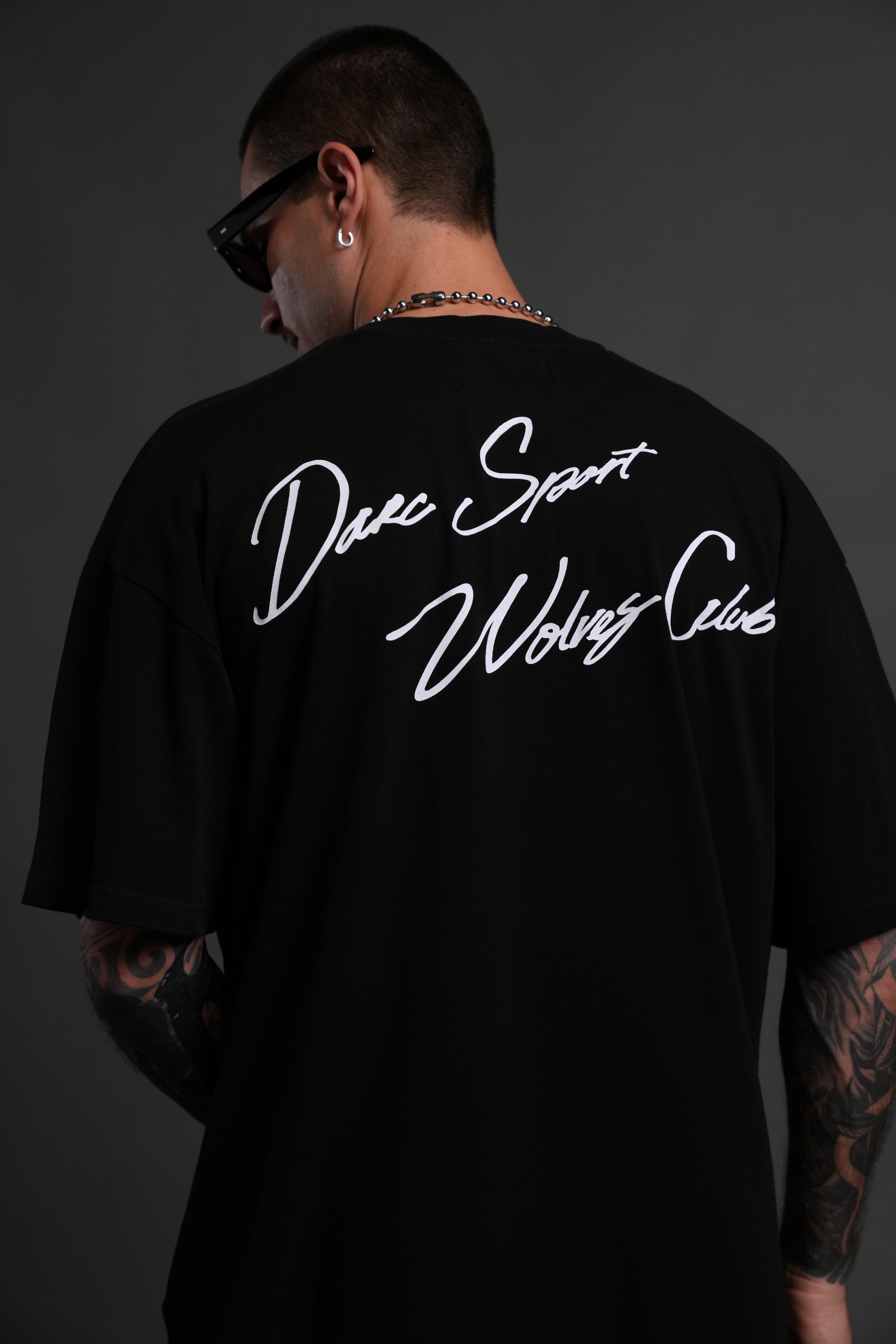 Wolves Club FRVR Unisex "Premium" Oversized Tee in Black
