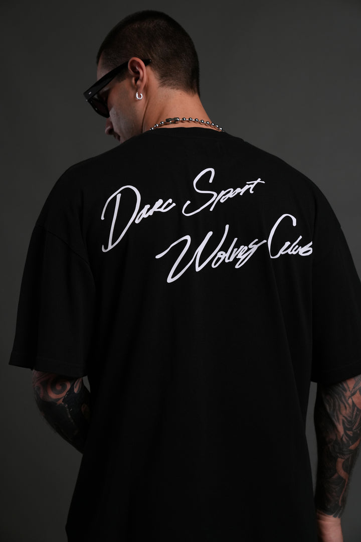 Wolves Club FRVR Unisex "Premium" Oversized Tee in Black