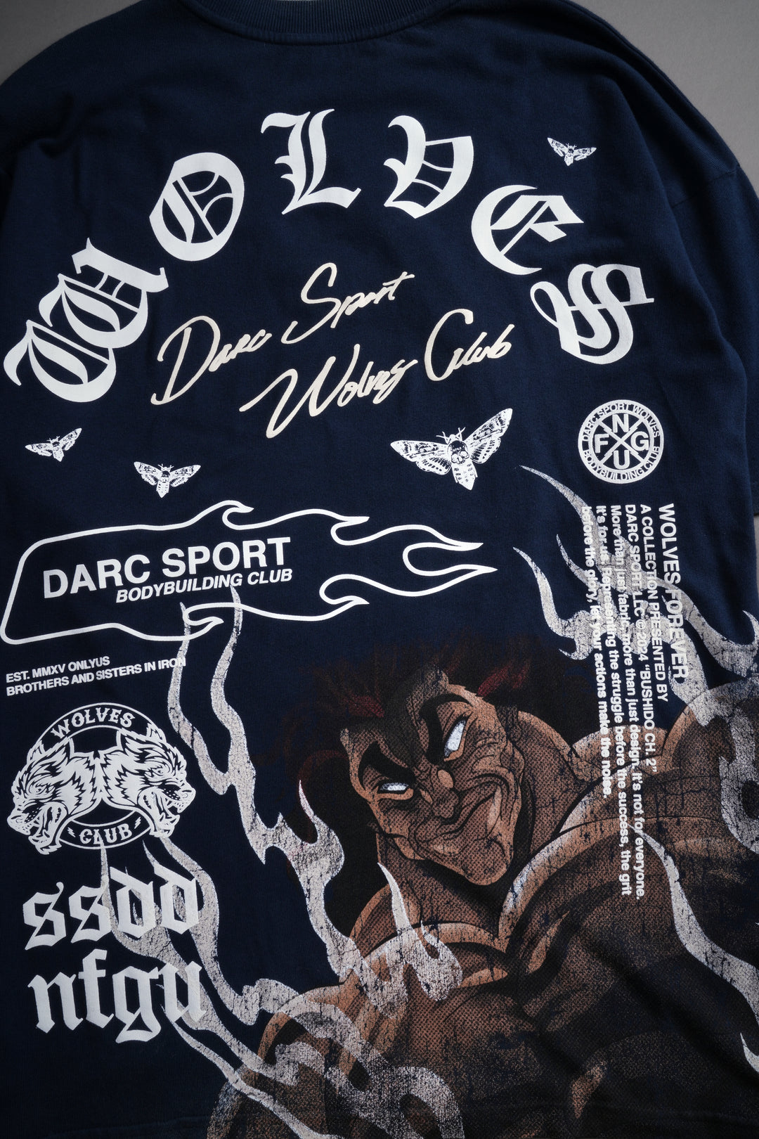 Ogre "Premium" Oversized Tee in Navy