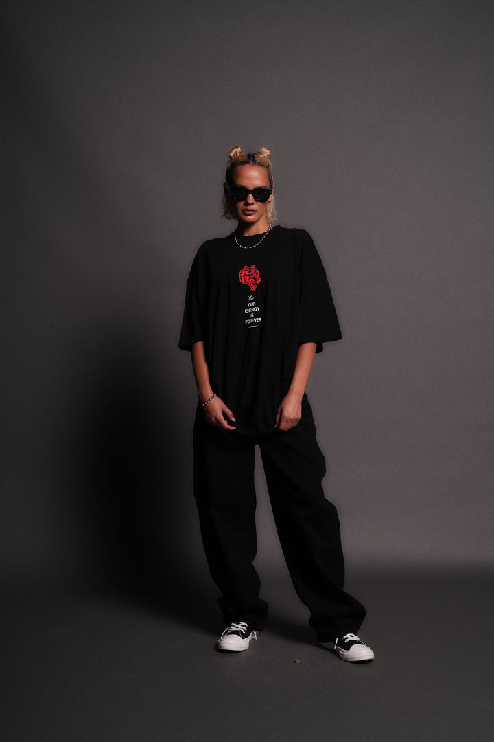 Hanma Legacy "Premium" Oversized Tee in Black