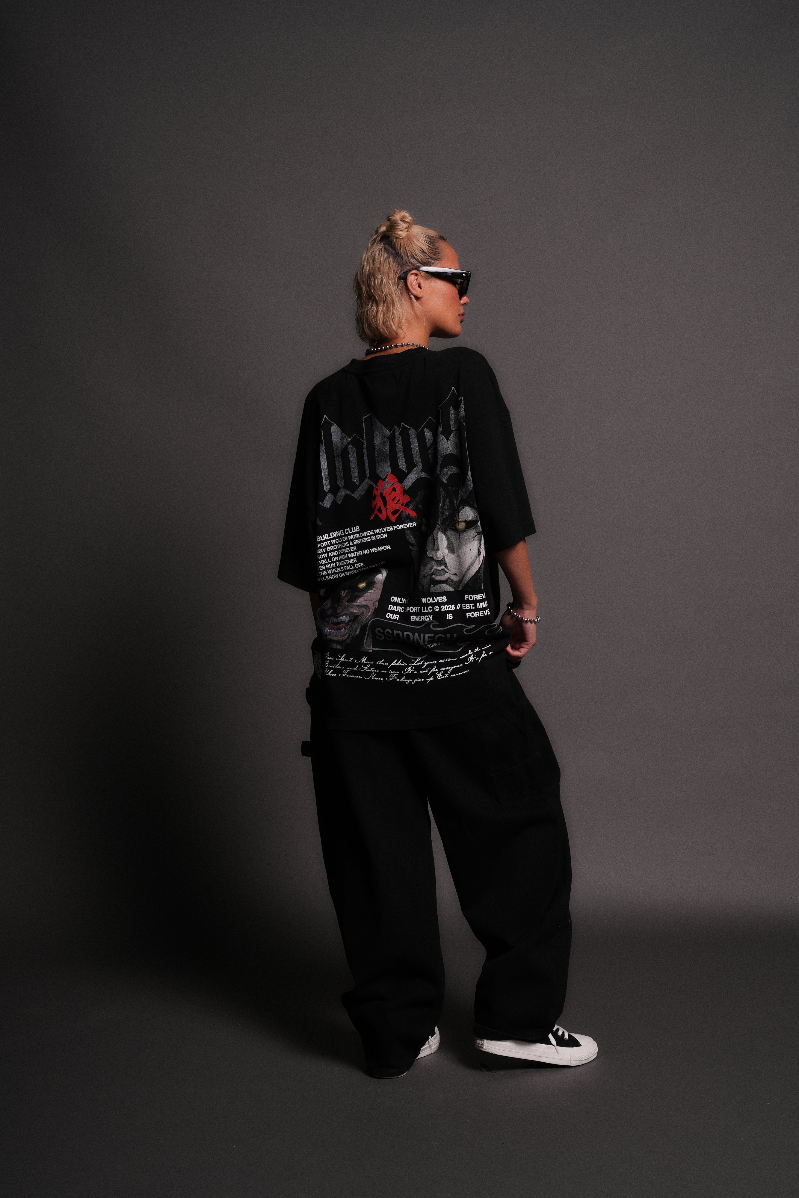 Hanma Legacy "Premium" Oversized Tee in Black