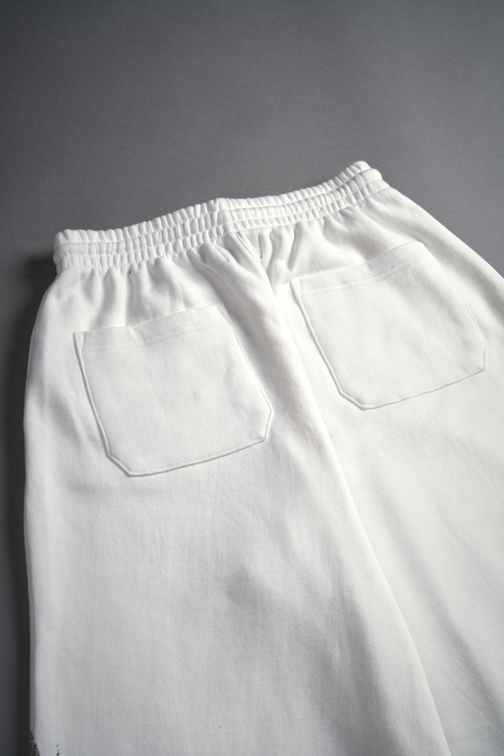 Finite Flame She Mia Cargo Sweat Pants in Cream