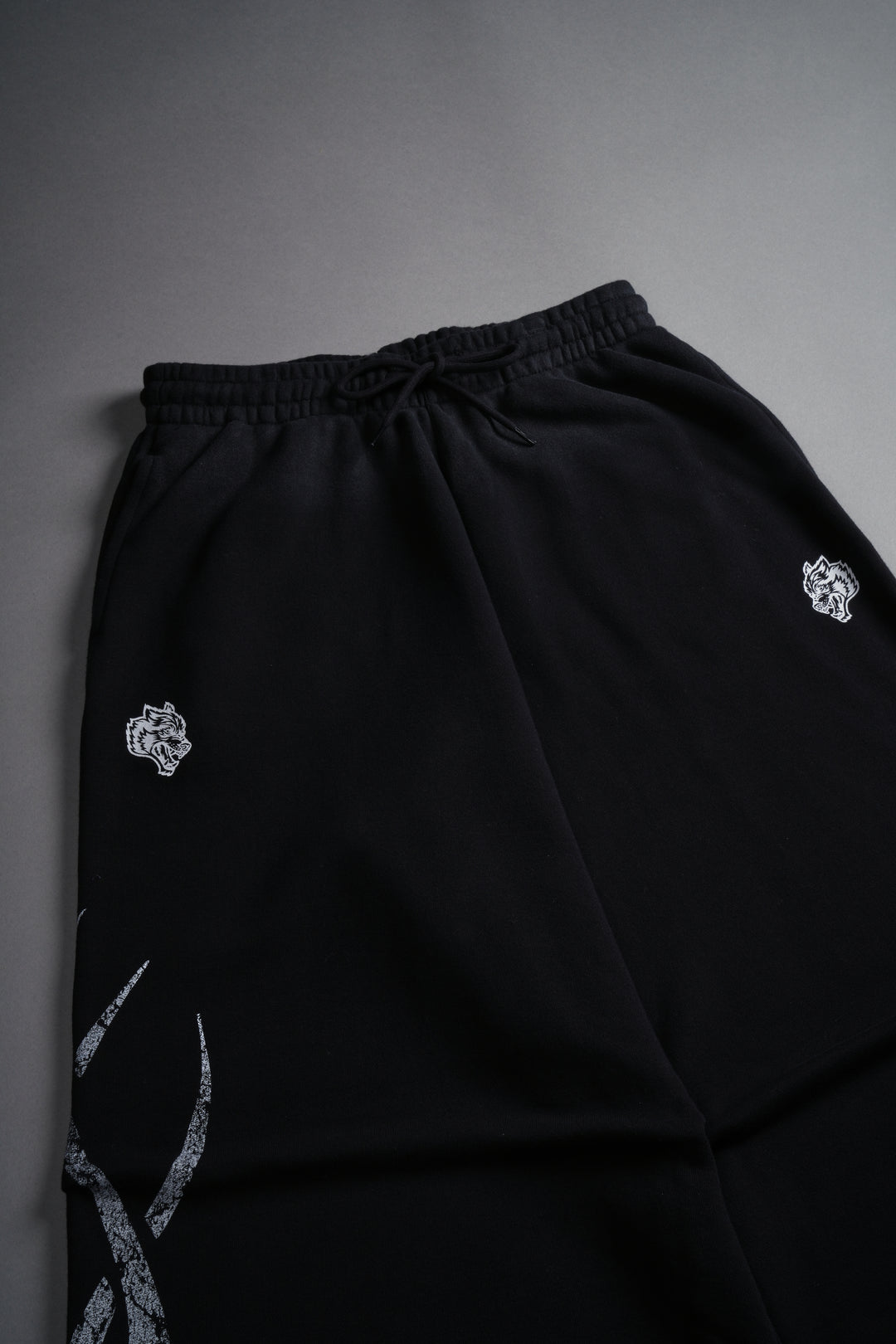 Finite Flame She Mia Cargo Sweat Pants in Black Drift Wash