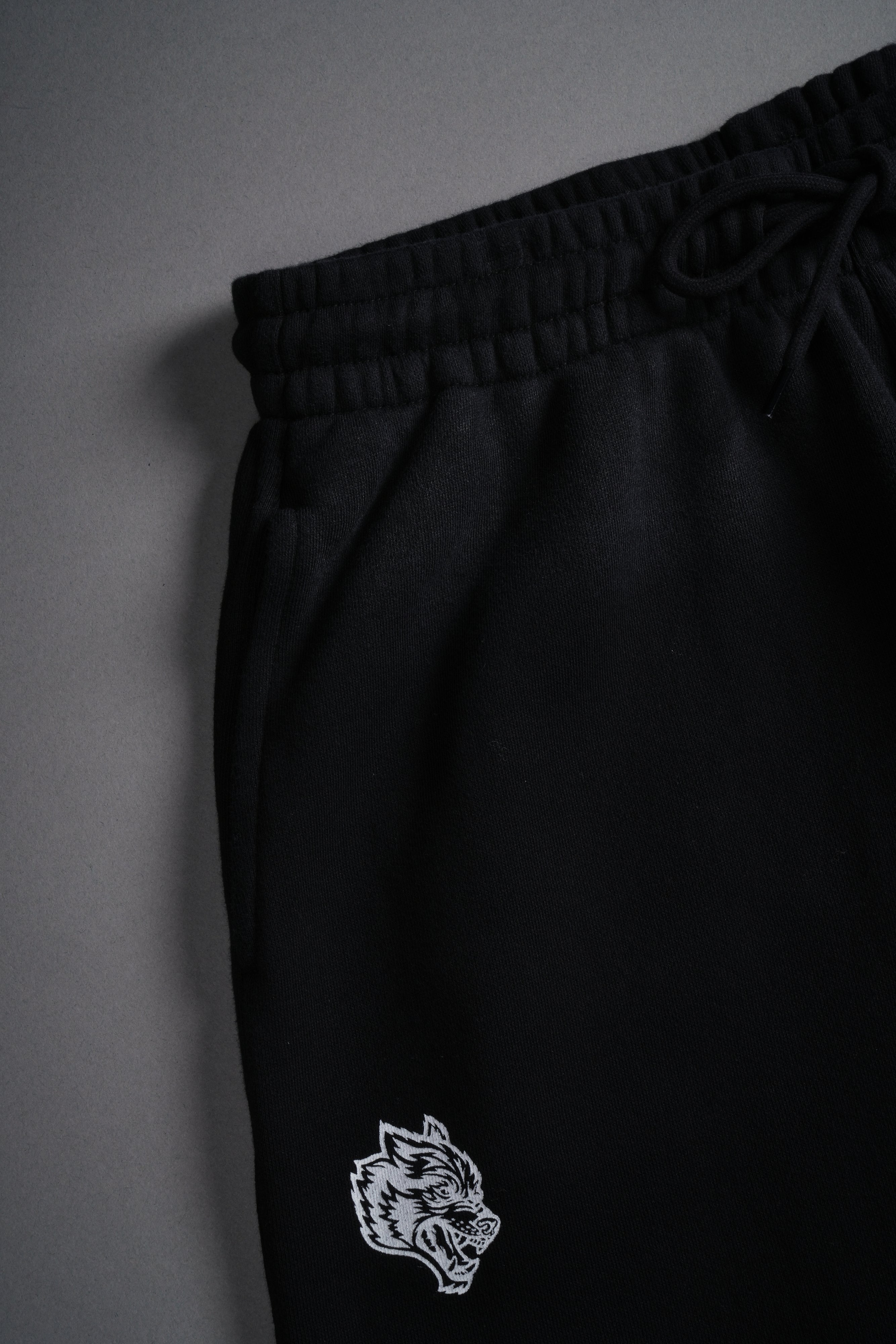 Finite Flame She Mia Cargo Sweat Pants in Black Drift Wash