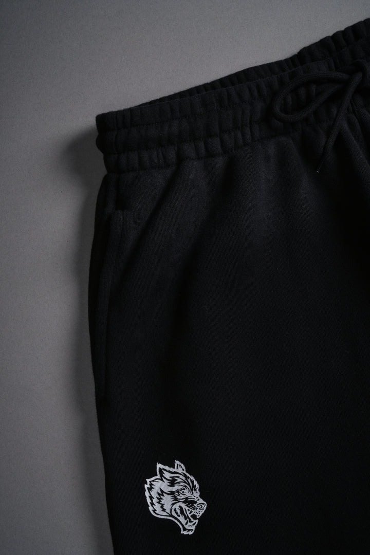 Finite Flame She Mia Cargo Sweat Pants in Black Drift Wash