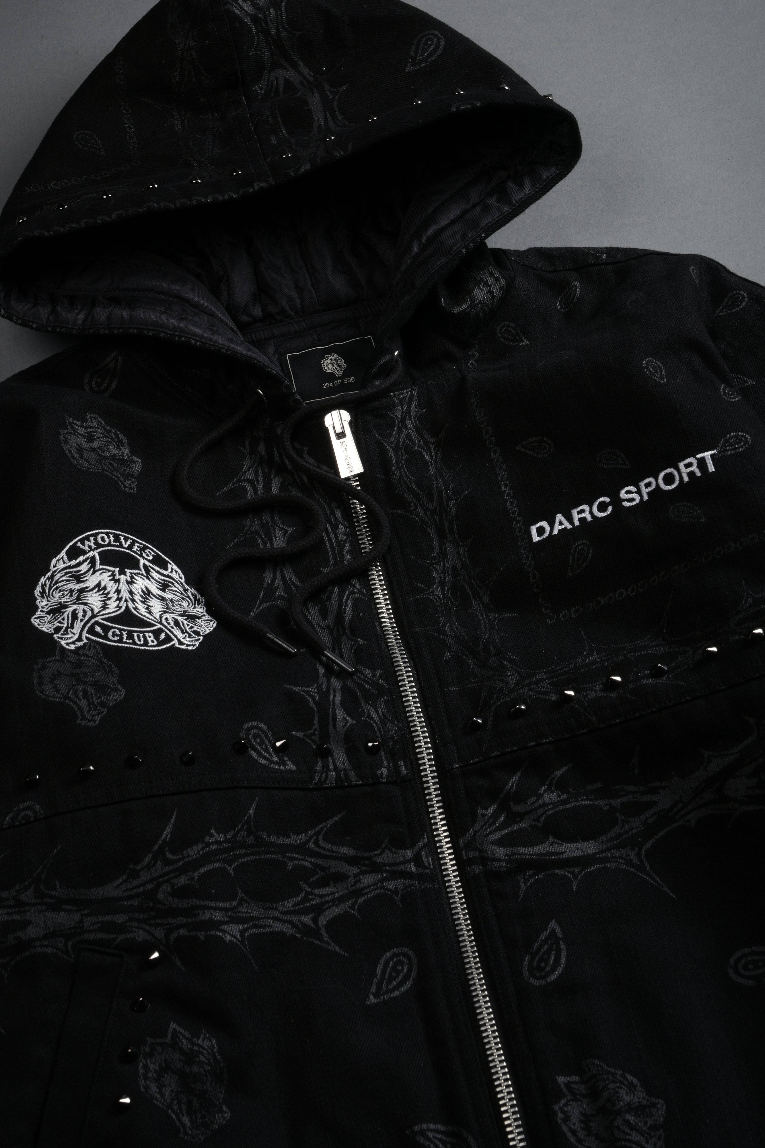 DARC SPORT ジャケット Darc Sport Wolves Club Calaway Jacket in Black Thorn Paisley