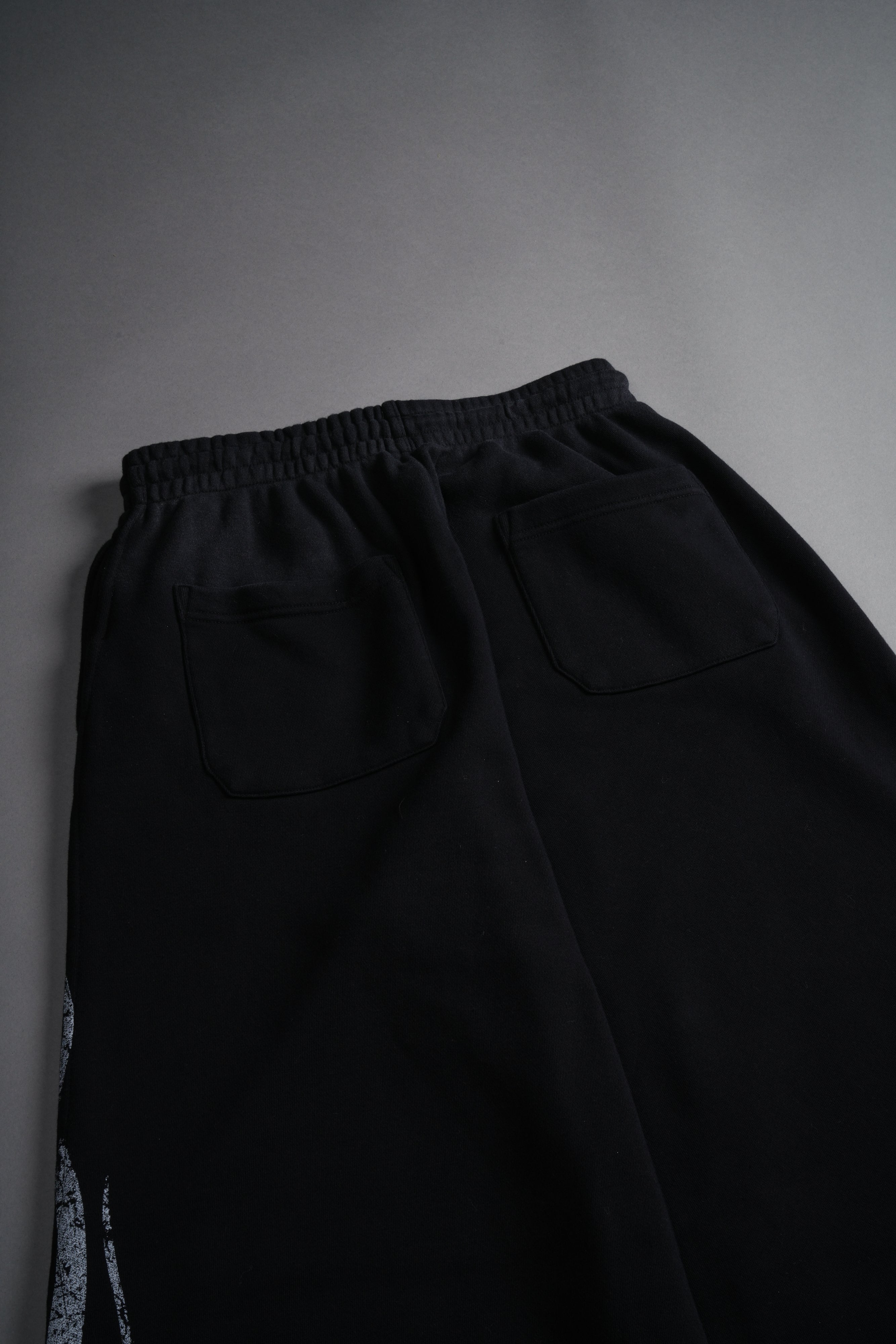 Finite Flame She Mia Cargo Sweat Pants in Black Drift Wash