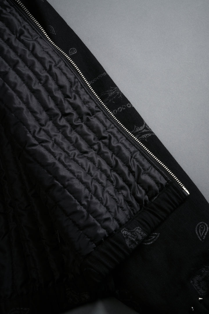 Darc Sport Wolves Club Calaway Jacket in Black Thorn Paisley