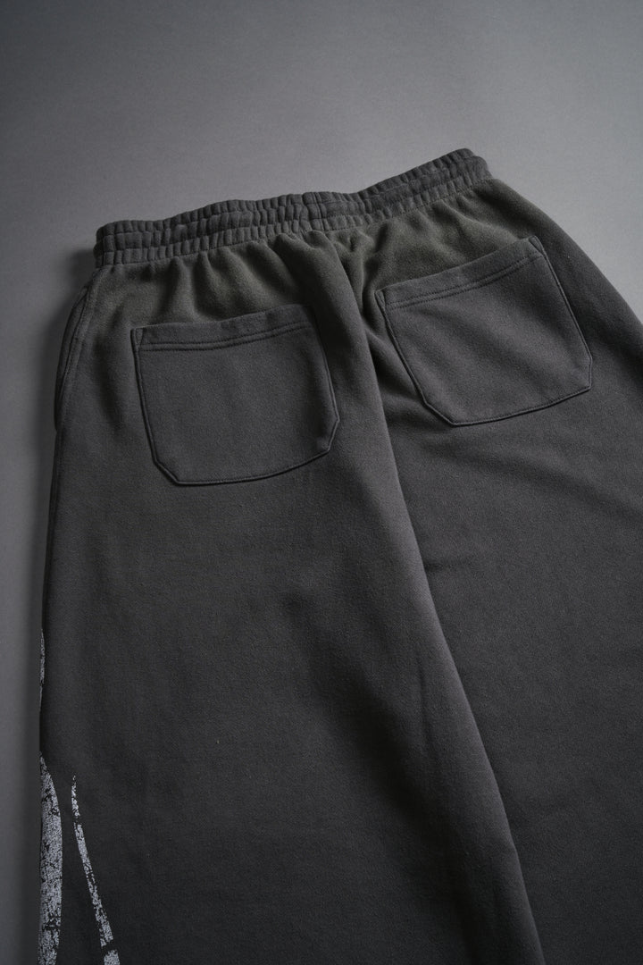 Finite Flame She Mia Cargo Sweat Pants in Wolf Gray Drift Wash