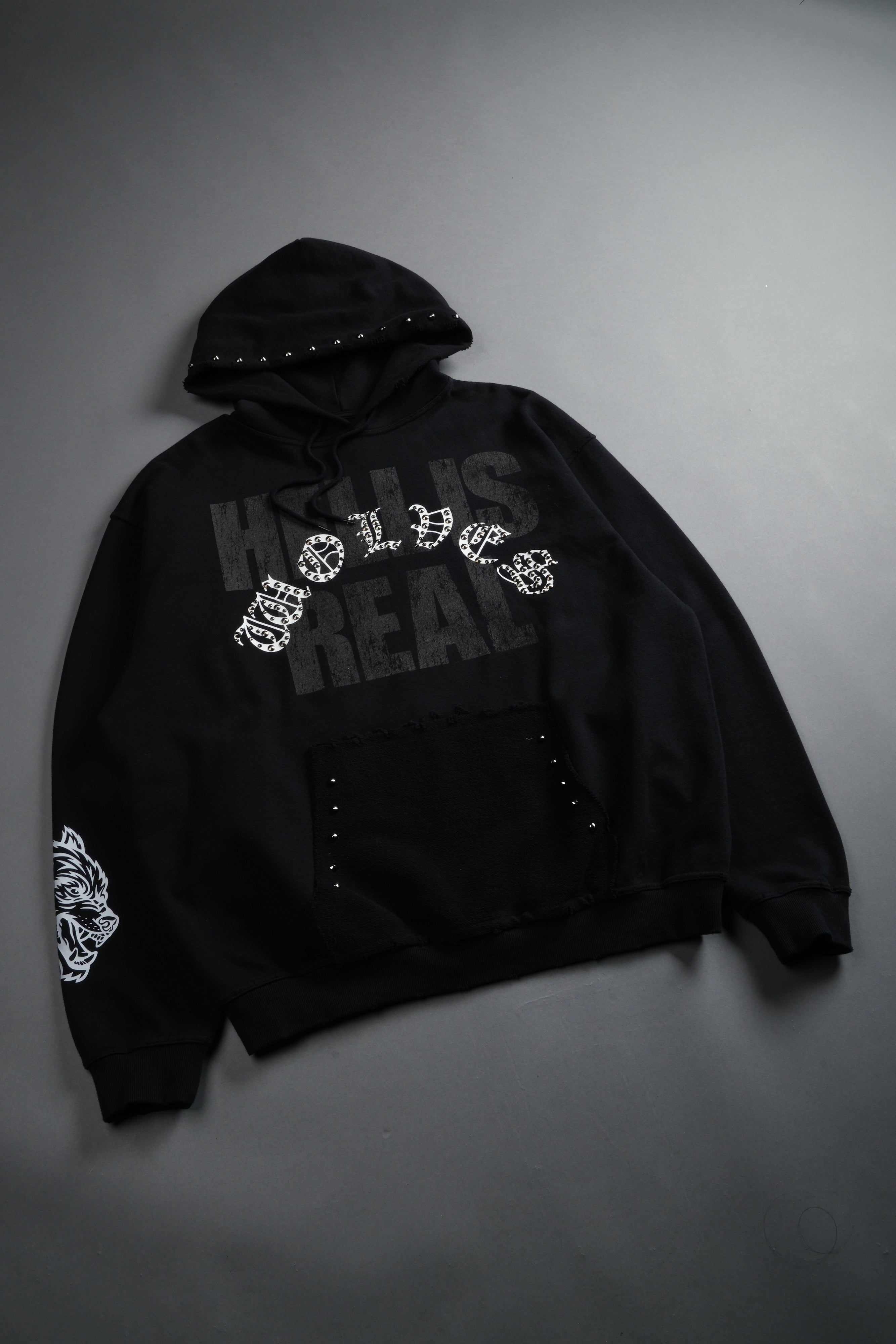 Hell is Real Grunge "Moatis" Hoodie in Black