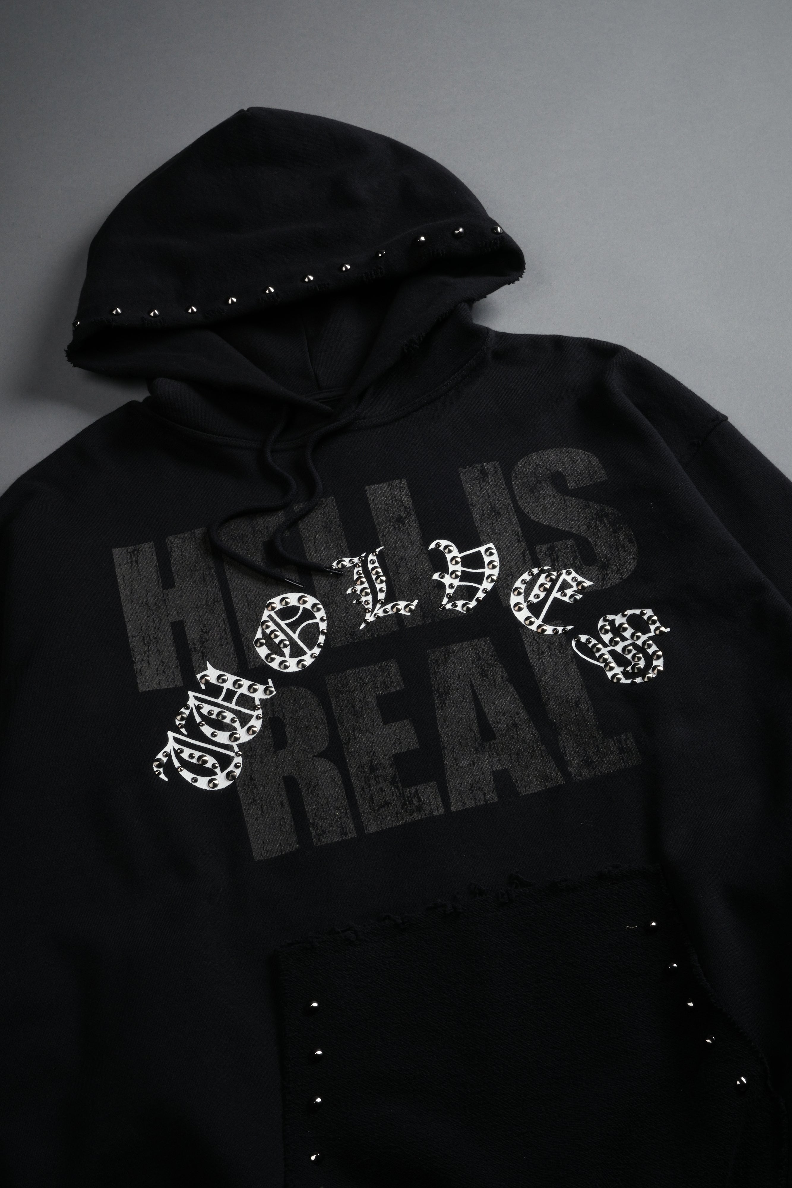 Hell is Real Grunge "Moatis" Hoodie in Black