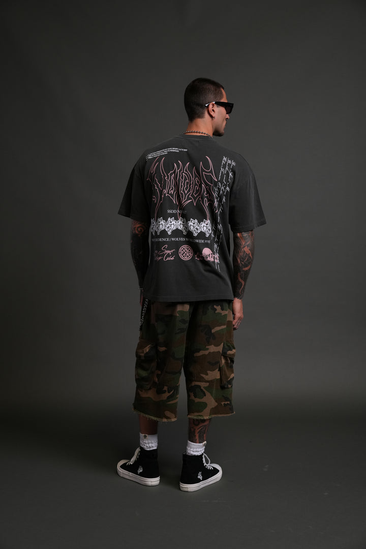 With Credence V2 "Premium" Oversized Tee in Wolf Gray