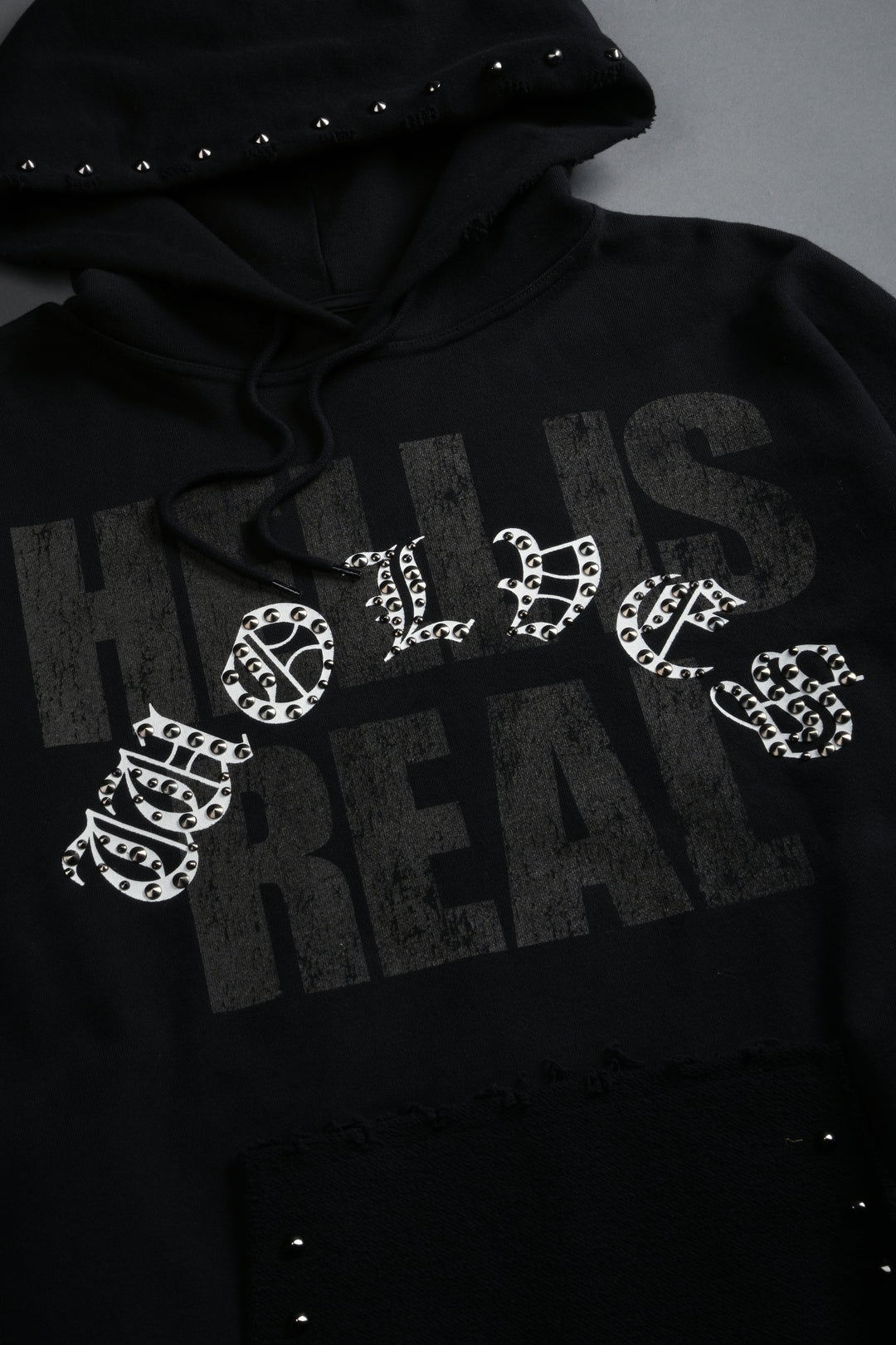 Hell is Real Grunge "Moatis" Hoodie in Black
