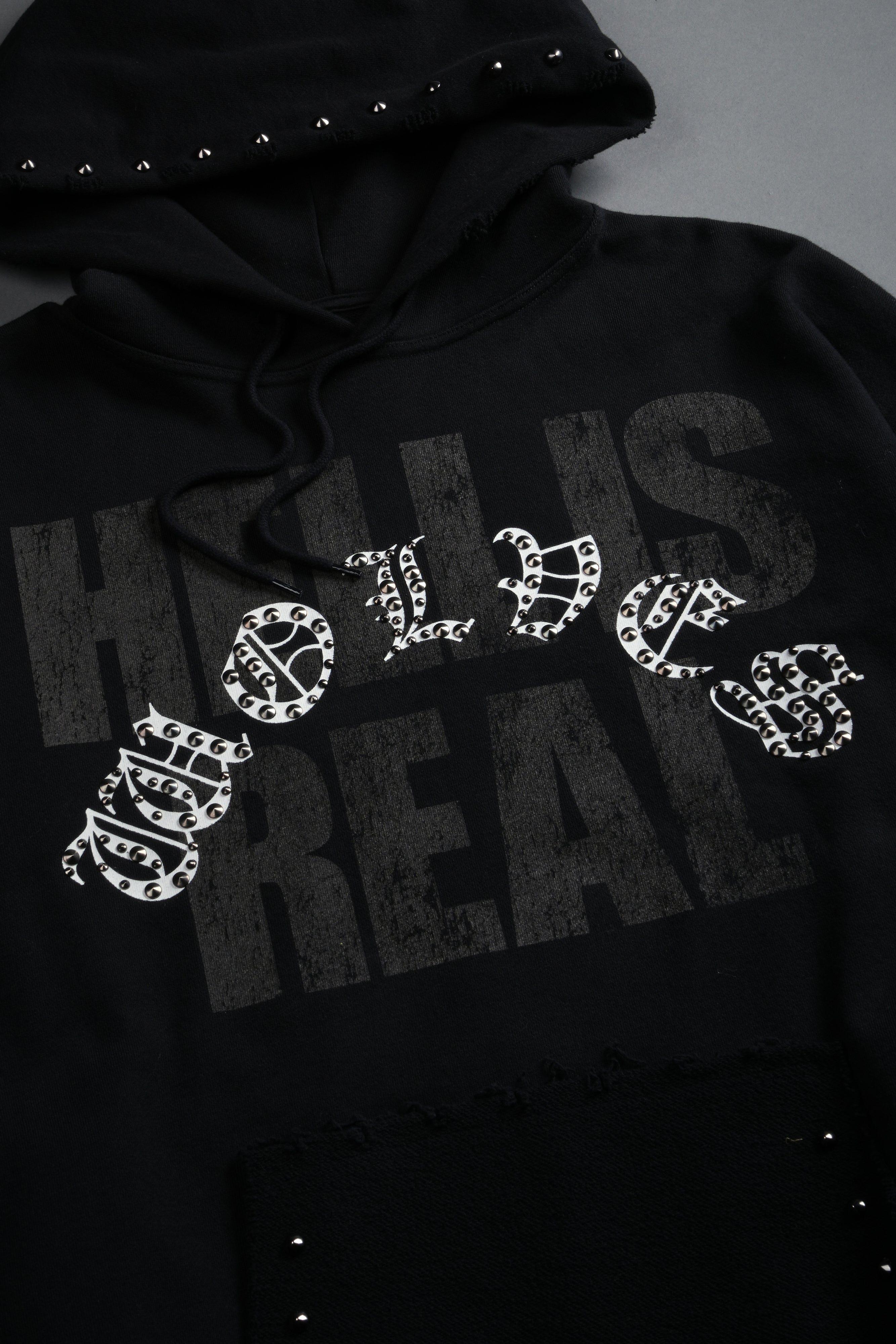 Hell is Real Grunge "Moatis" Hoodie in Black