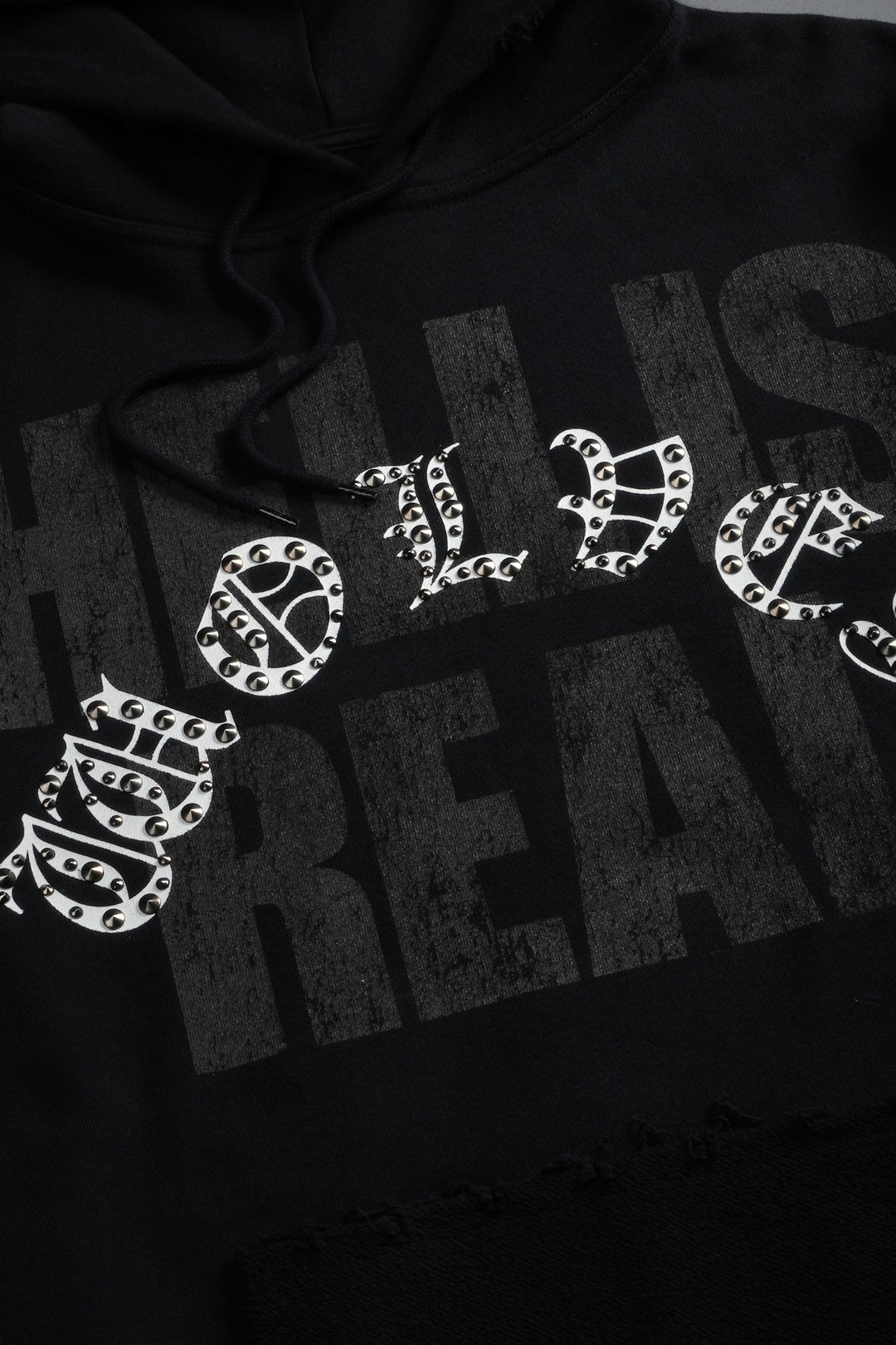 Hell is Real Grunge "Moatis" Hoodie in Black