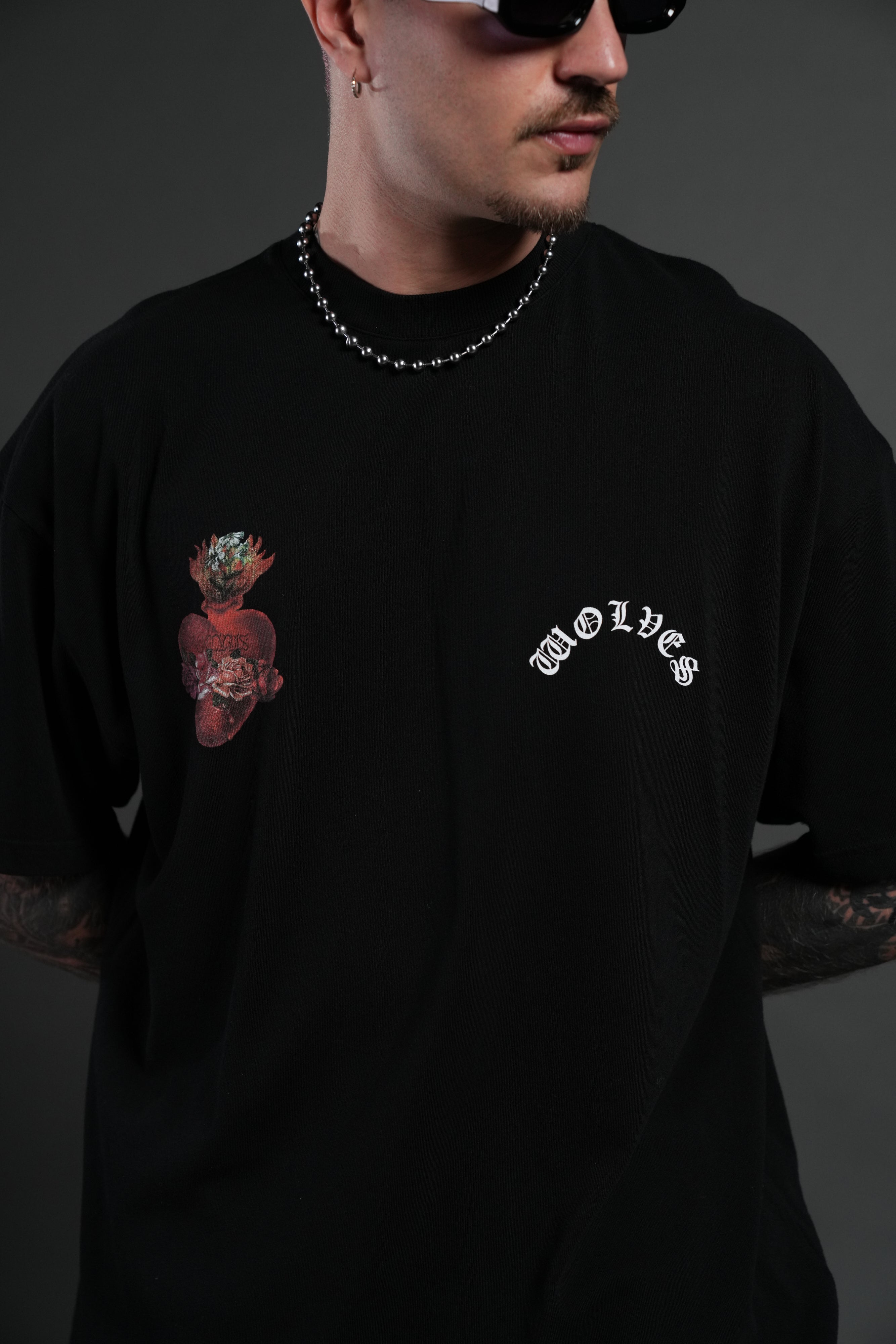 Heart Oath Premium Oversized Tee in Black