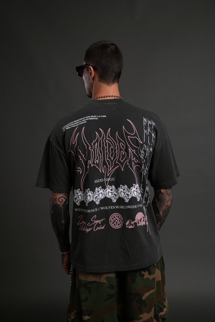 With Credence V2 "Premium" Oversized Tee in Wolf Gray