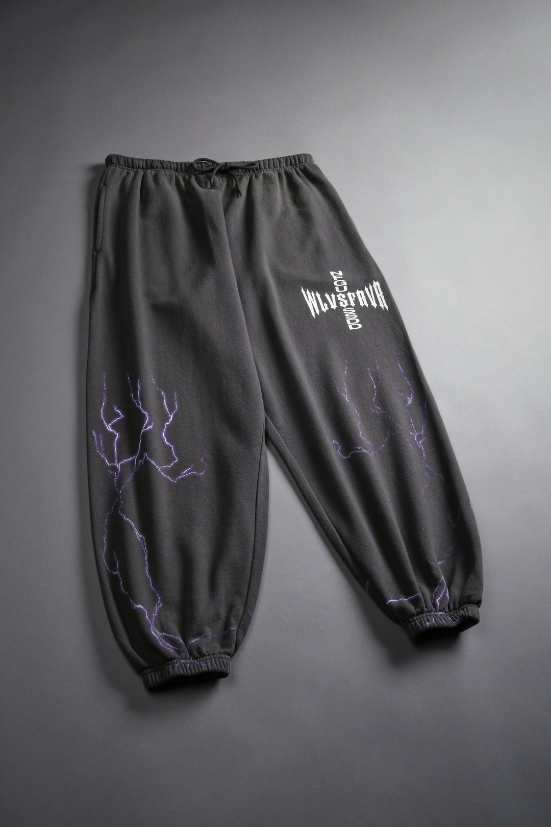Iron Code Lounger Sweat Pants in Wolf Gray Drift Wash