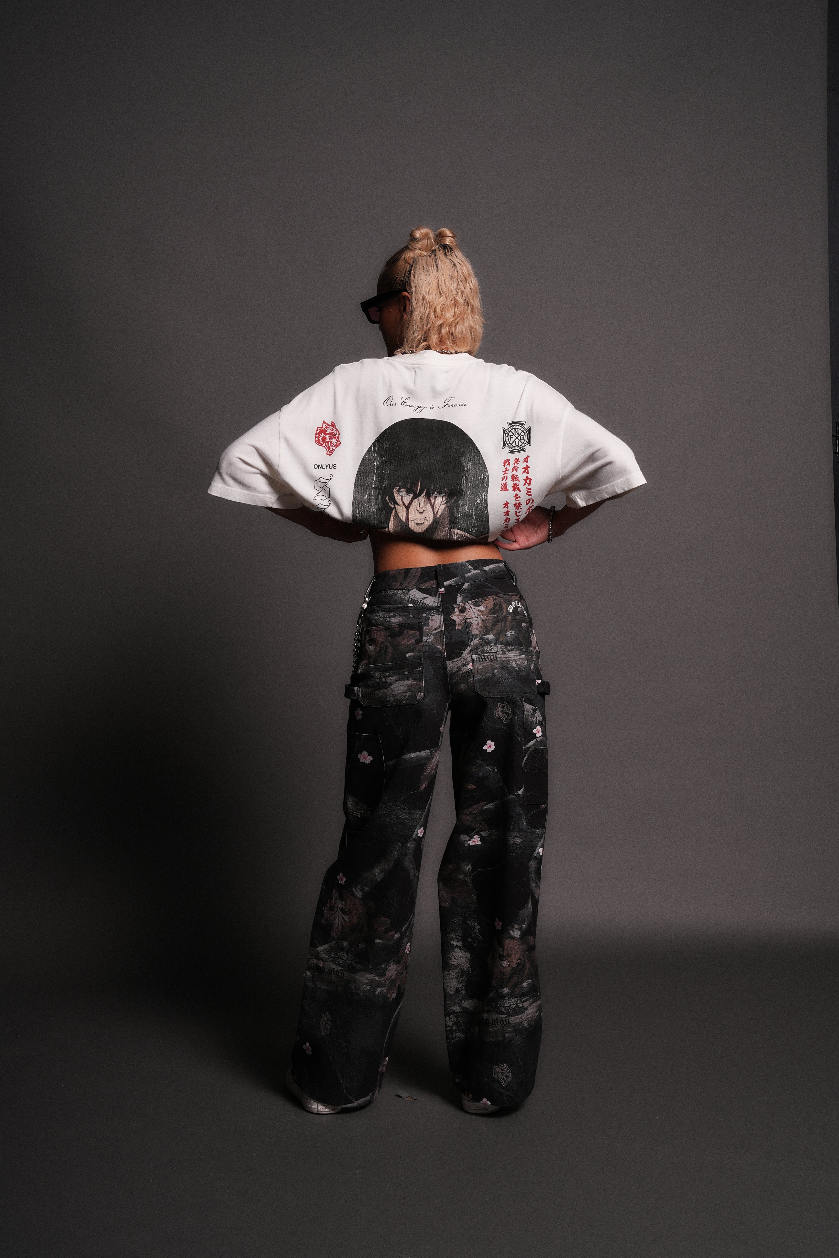 Unbreakable Will "Premium" Oversized Tee in Cream