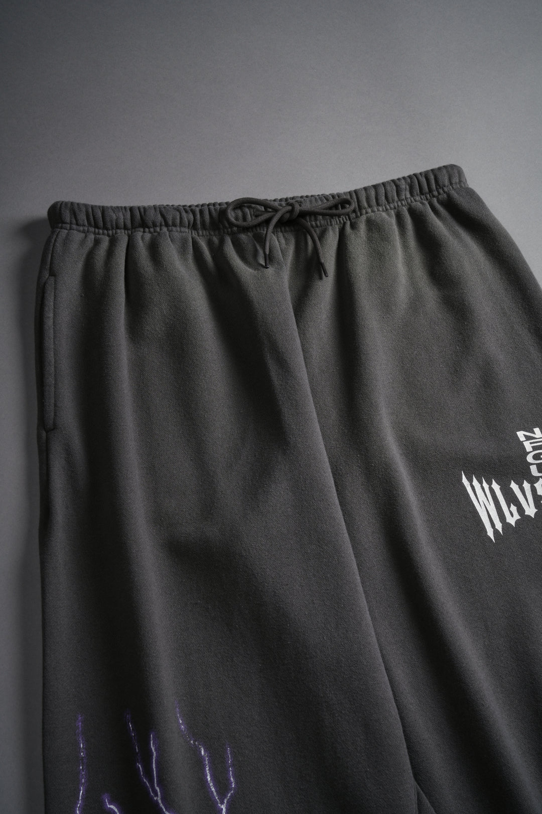 Iron Code Lounger Sweat Pants in Wolf Gray Drift Wash