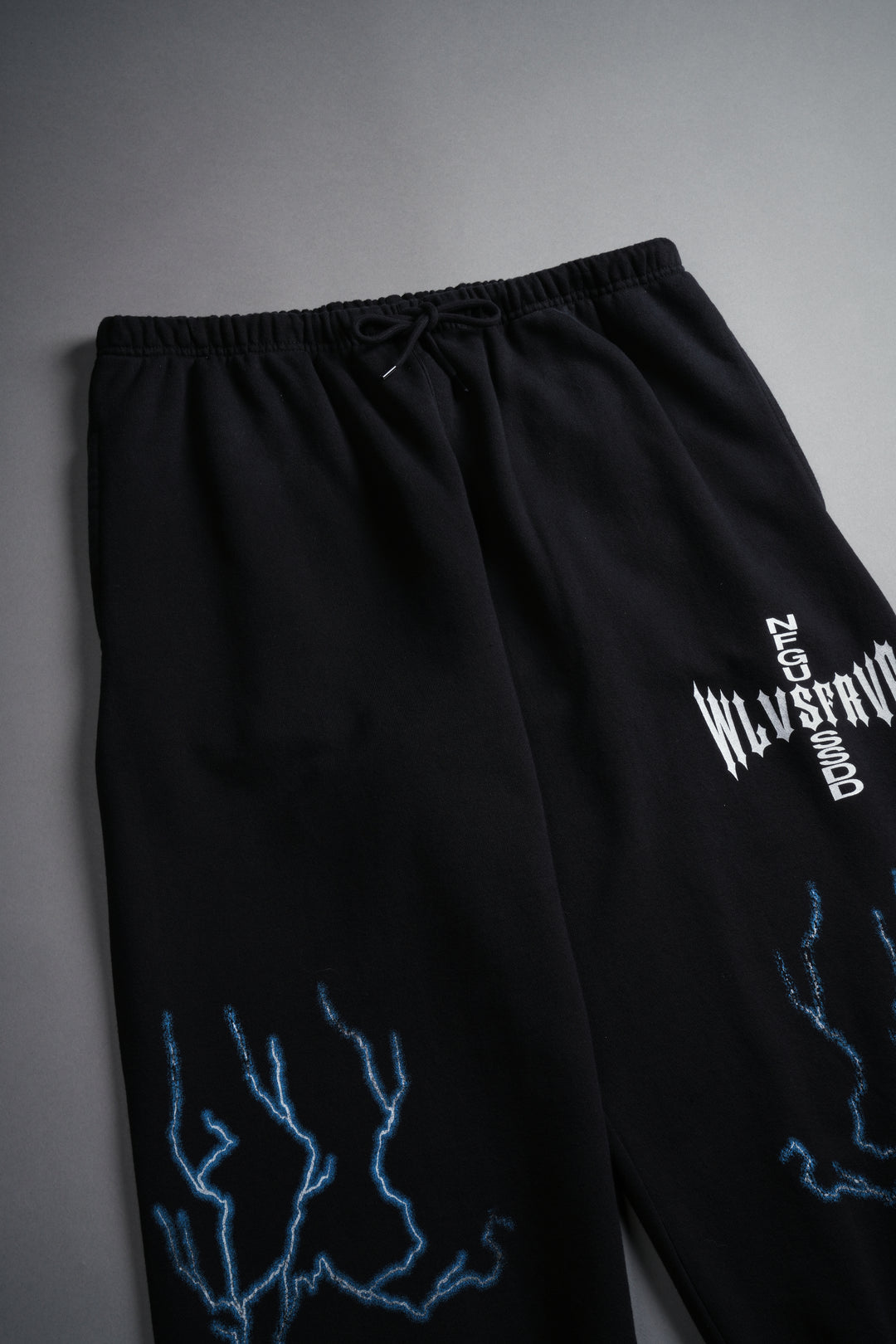 Iron Code Lounger Sweat Pants in Black Drift Wash