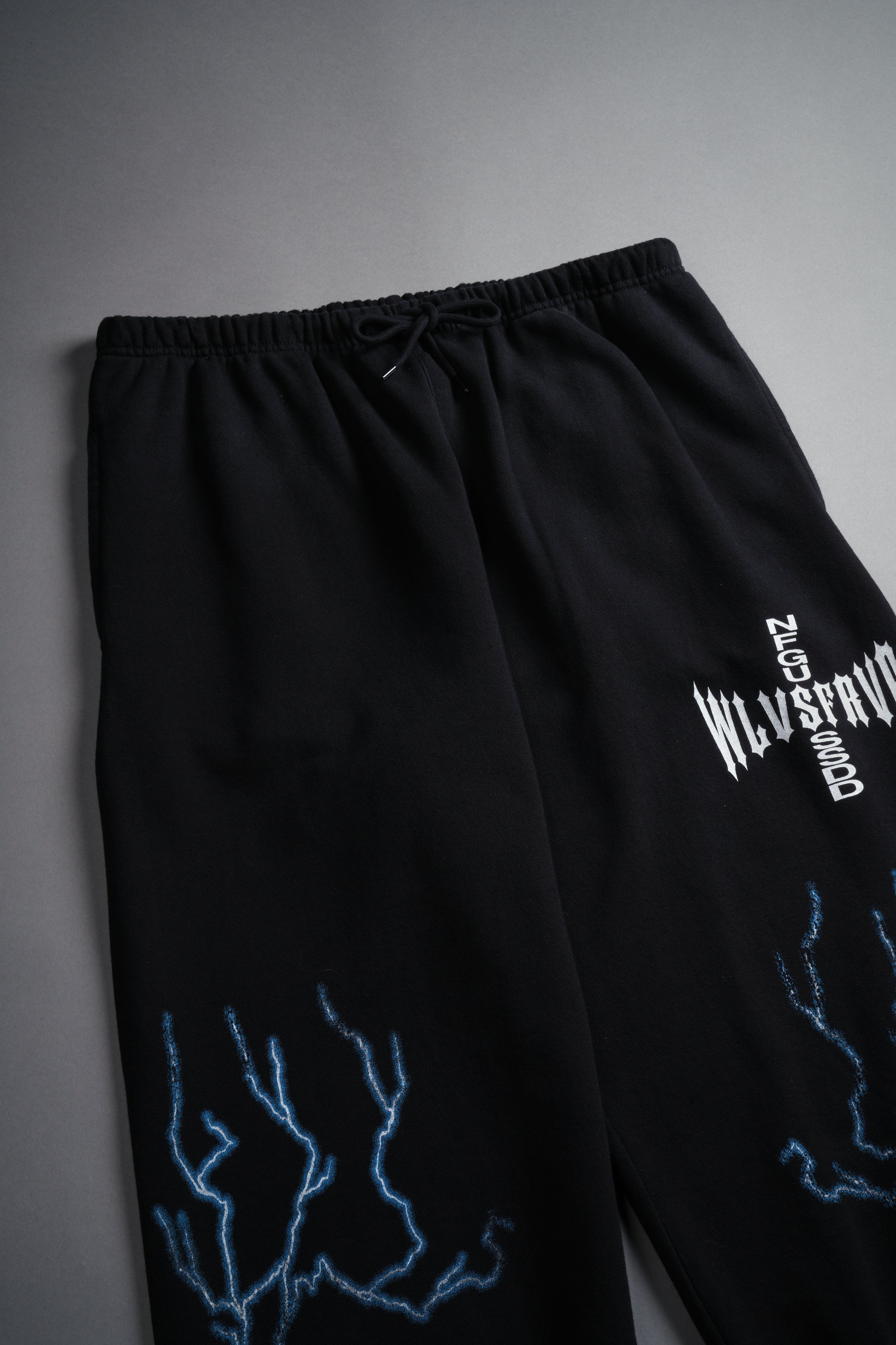 Iron Code Lounger Sweat Pants in Black Drift Wash